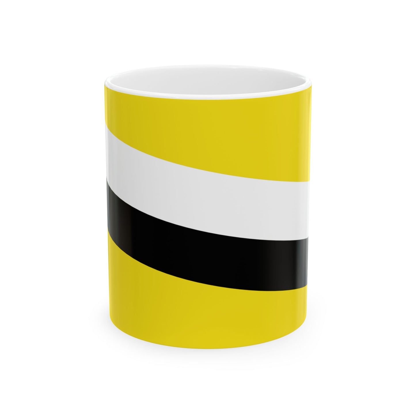 Flag of Brunei from 1906 to 1959 (Brunei) White Coffee Mug-11oz-Go Mug Yourself