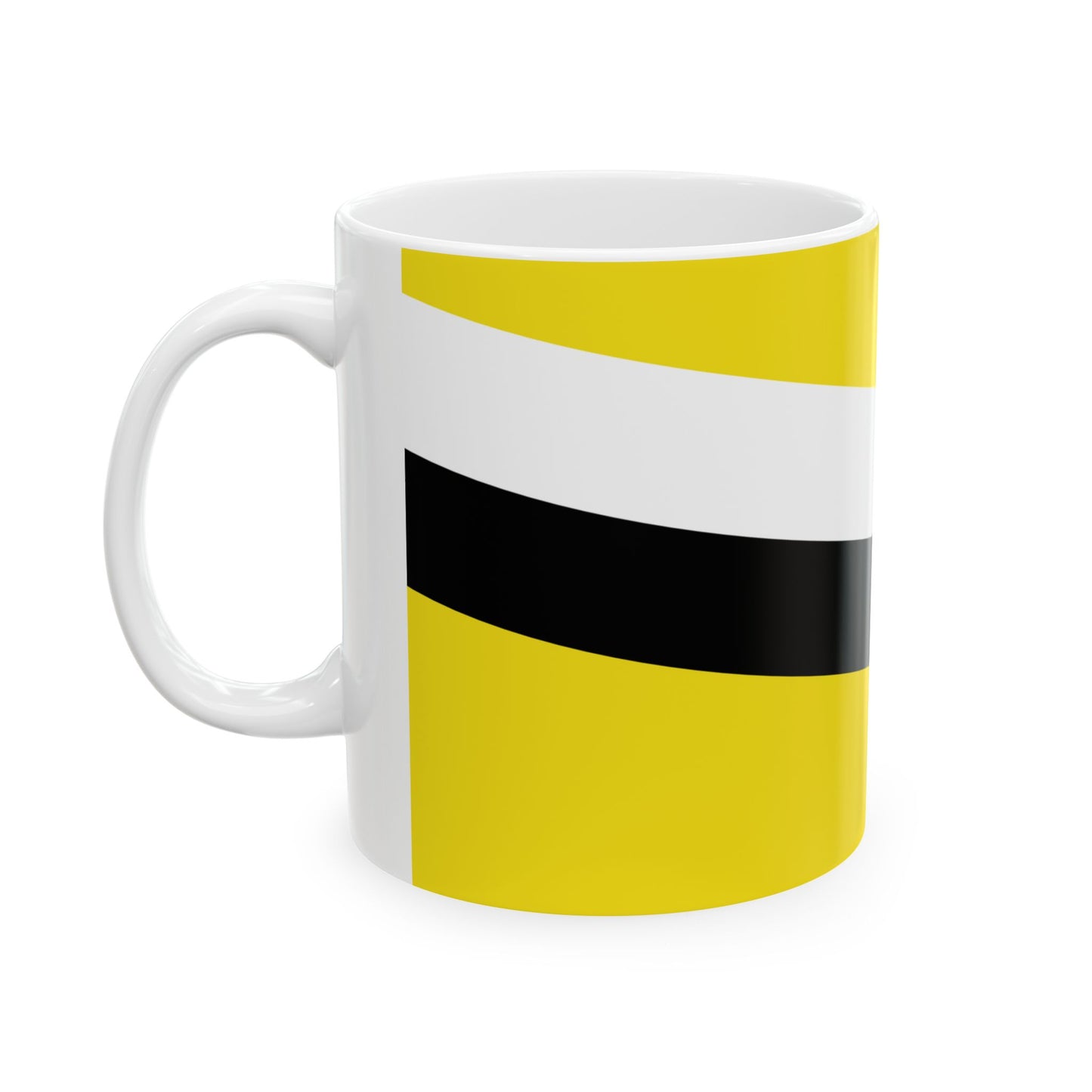 Flag of Brunei from 1906 to 1959 (Brunei) White Coffee Mug-Go Mug Yourself