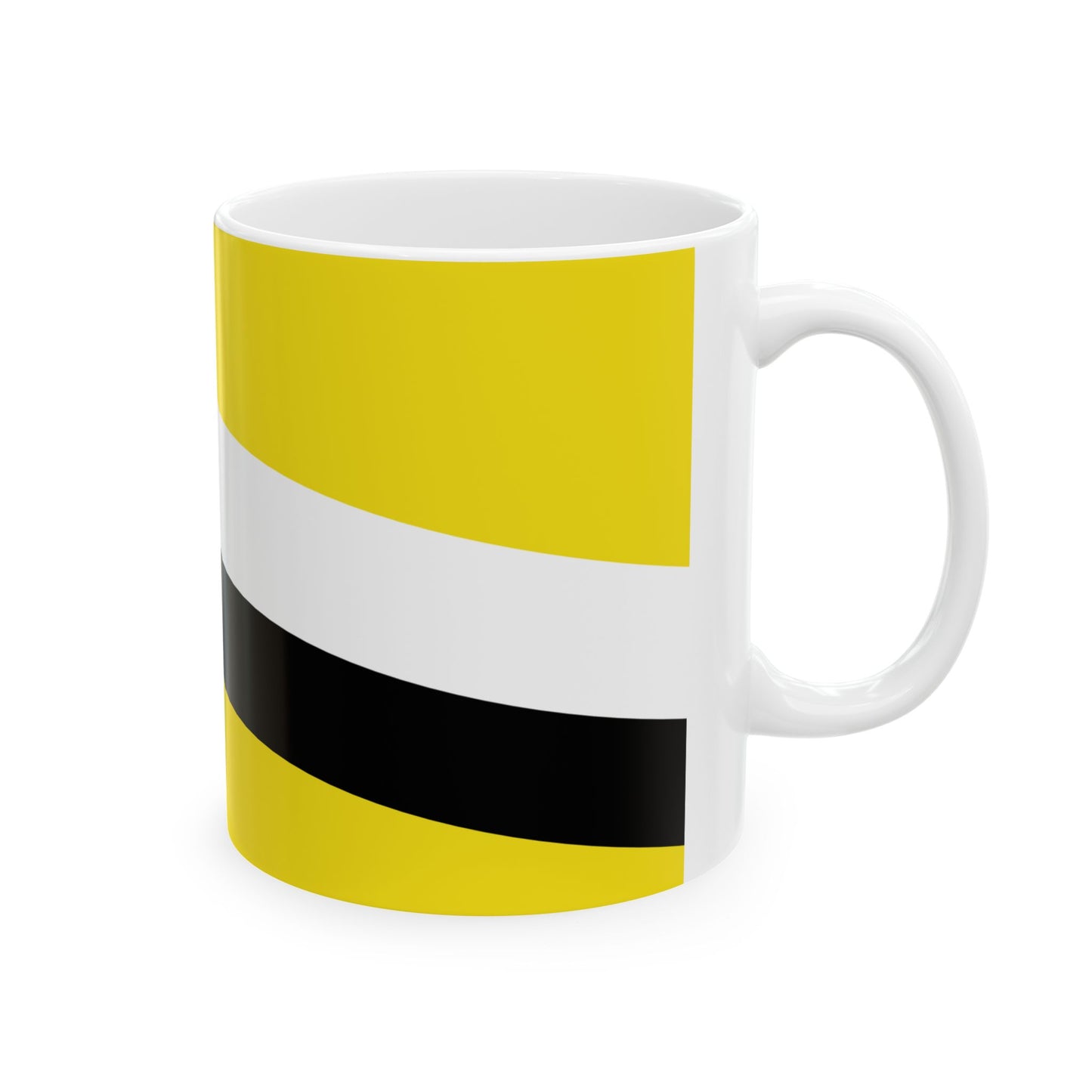 Flag of Brunei from 1906 to 1959 (Brunei) White Coffee Mug-Go Mug Yourself