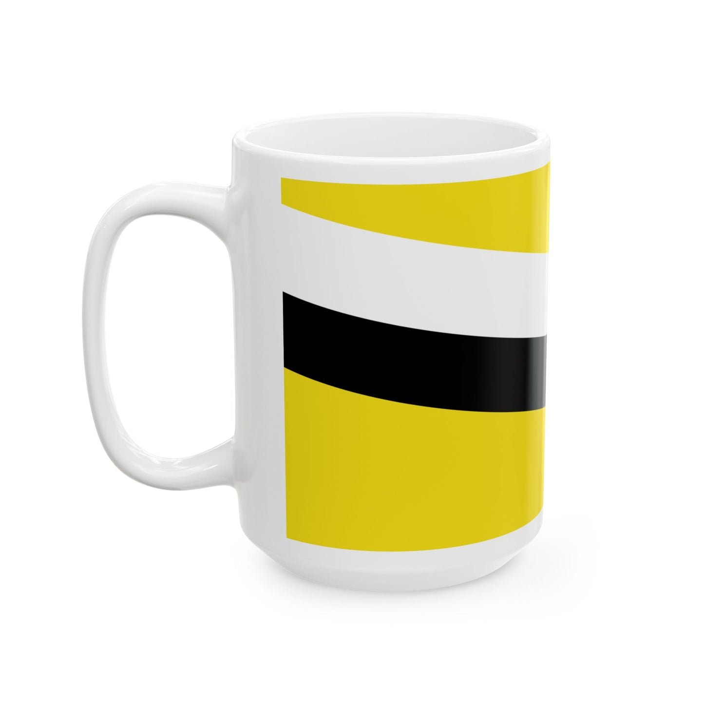 Flag of Brunei from 1906 to 1959 (Brunei) White Coffee Mug-Go Mug Yourself