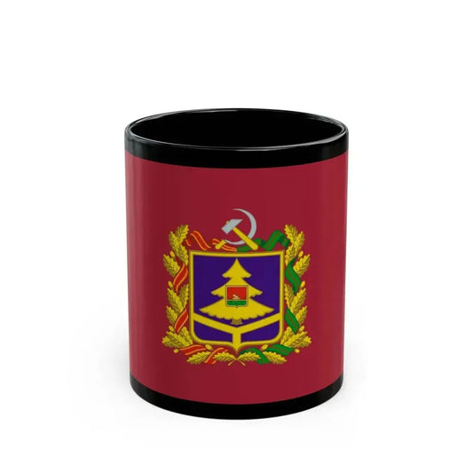 Flag of Bryansk Oblast Russia - Black Coffee Mug 11oz - Go Mug Yourself