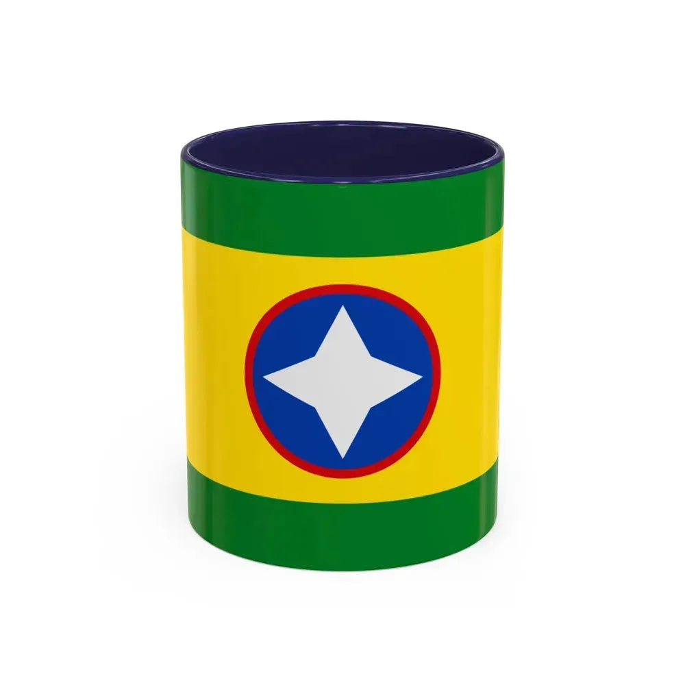 Flag of Bucaramanga Santander Colombia - Accent Coffee Mug 11oz Navy - Go Mug Yourself
