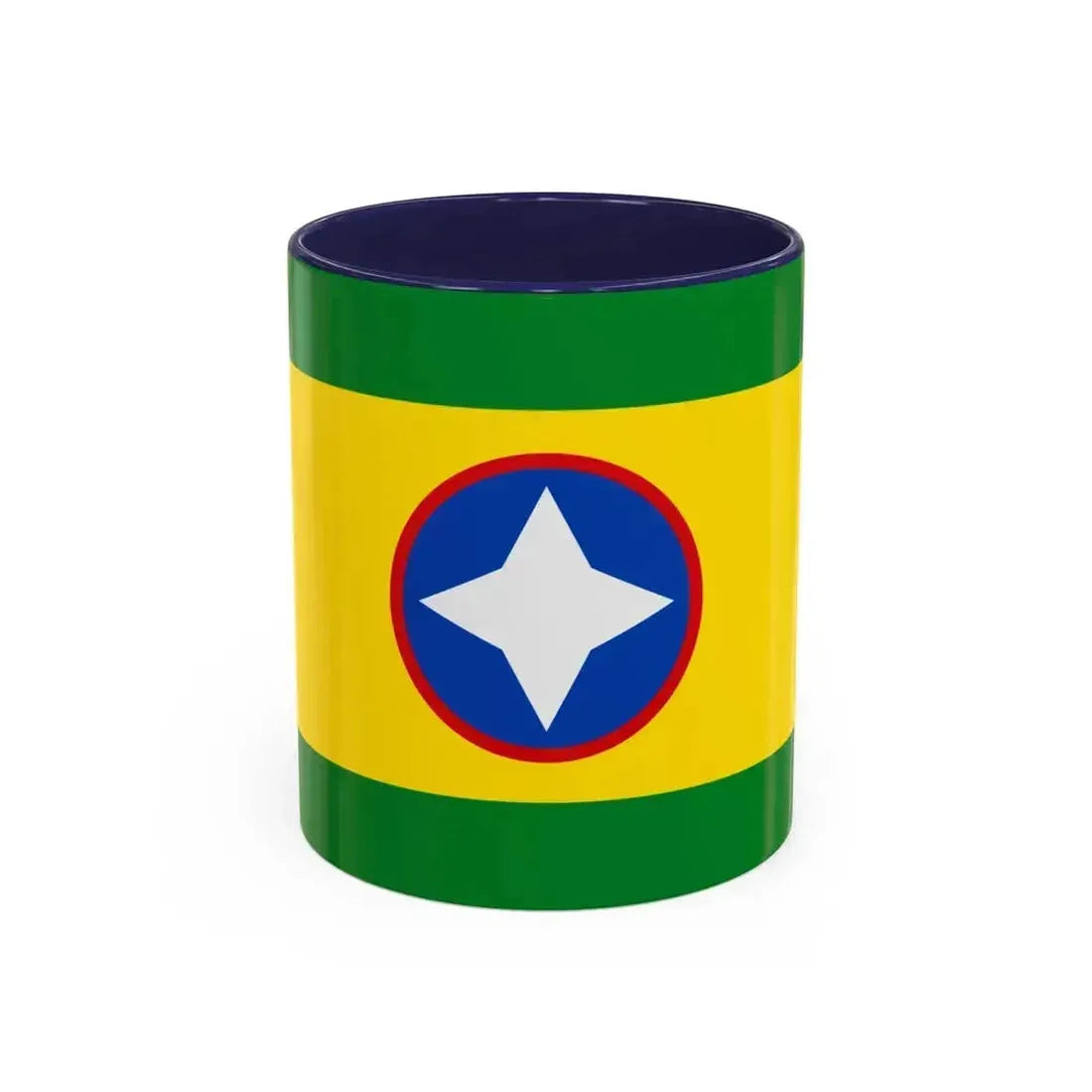 Flag of Bucaramanga Santander Colombia - Accent Coffee Mug 11oz Navy - Go Mug Yourself