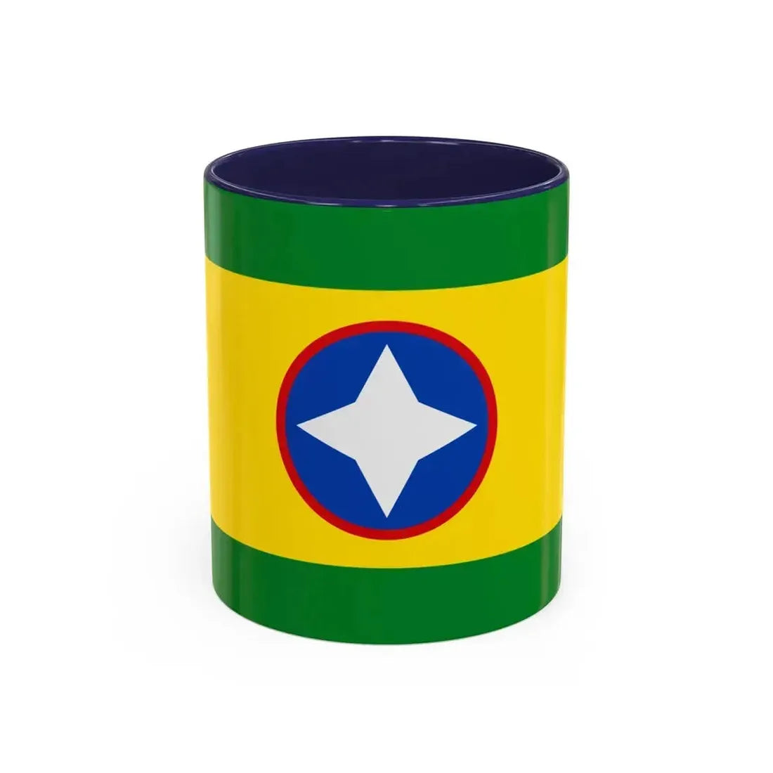 Flag of Bucaramanga Santander Colombia - Accent Coffee Mug 11oz Navy - Go Mug Yourself