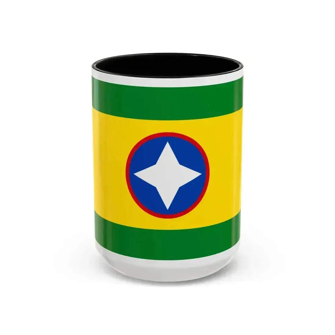 Flag of Bucaramanga Santander Colombia - Accent Coffee Mug 15oz Black - Go Mug Yourself
