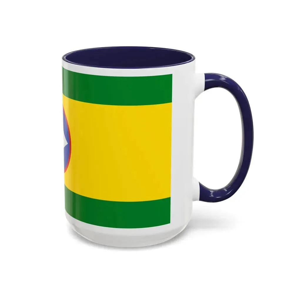 Flag of Bucaramanga Santander Colombia - Accent Coffee Mug - Go Mug Yourself