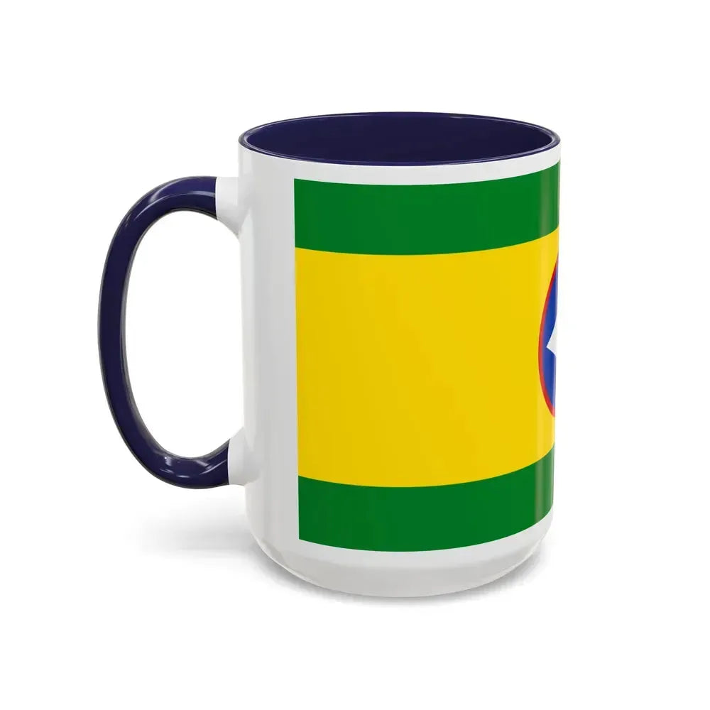 Flag of Bucaramanga Santander Colombia - Accent Coffee Mug - Go Mug Yourself