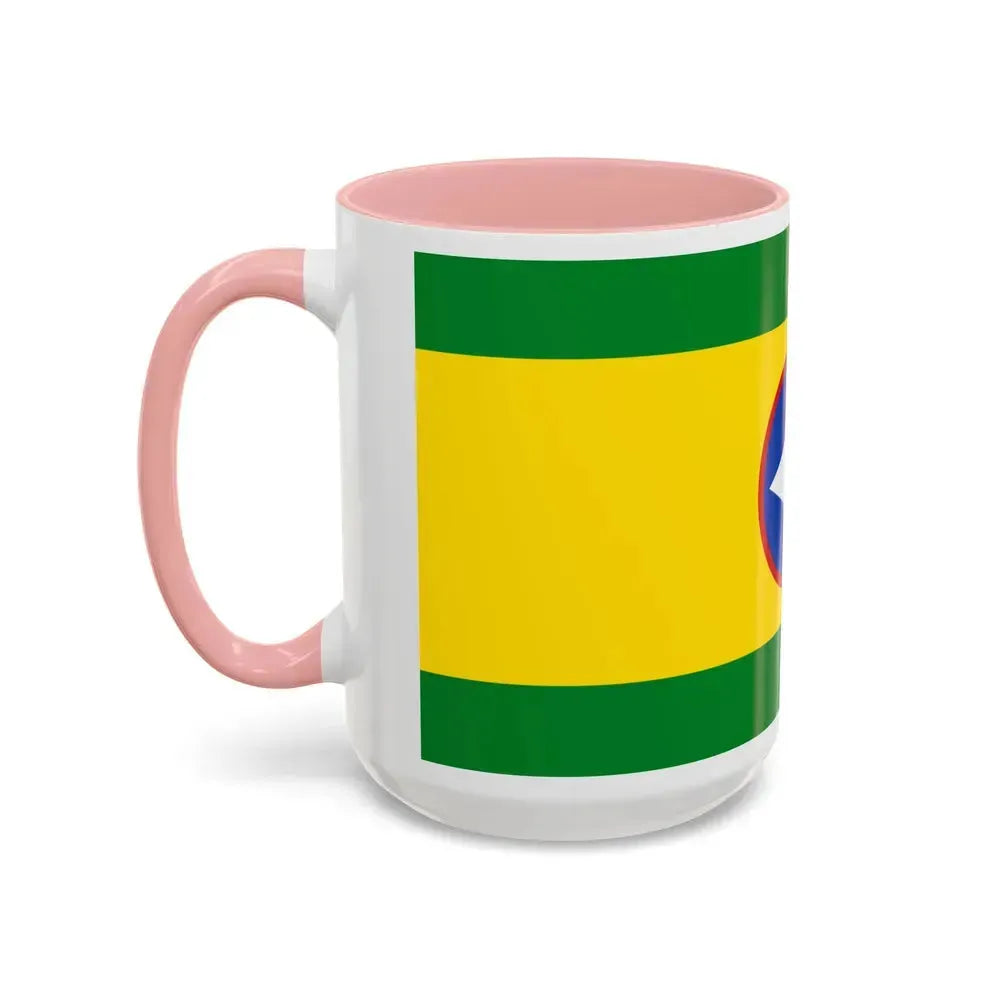 Flag of Bucaramanga Santander Colombia - Accent Coffee Mug - Go Mug Yourself