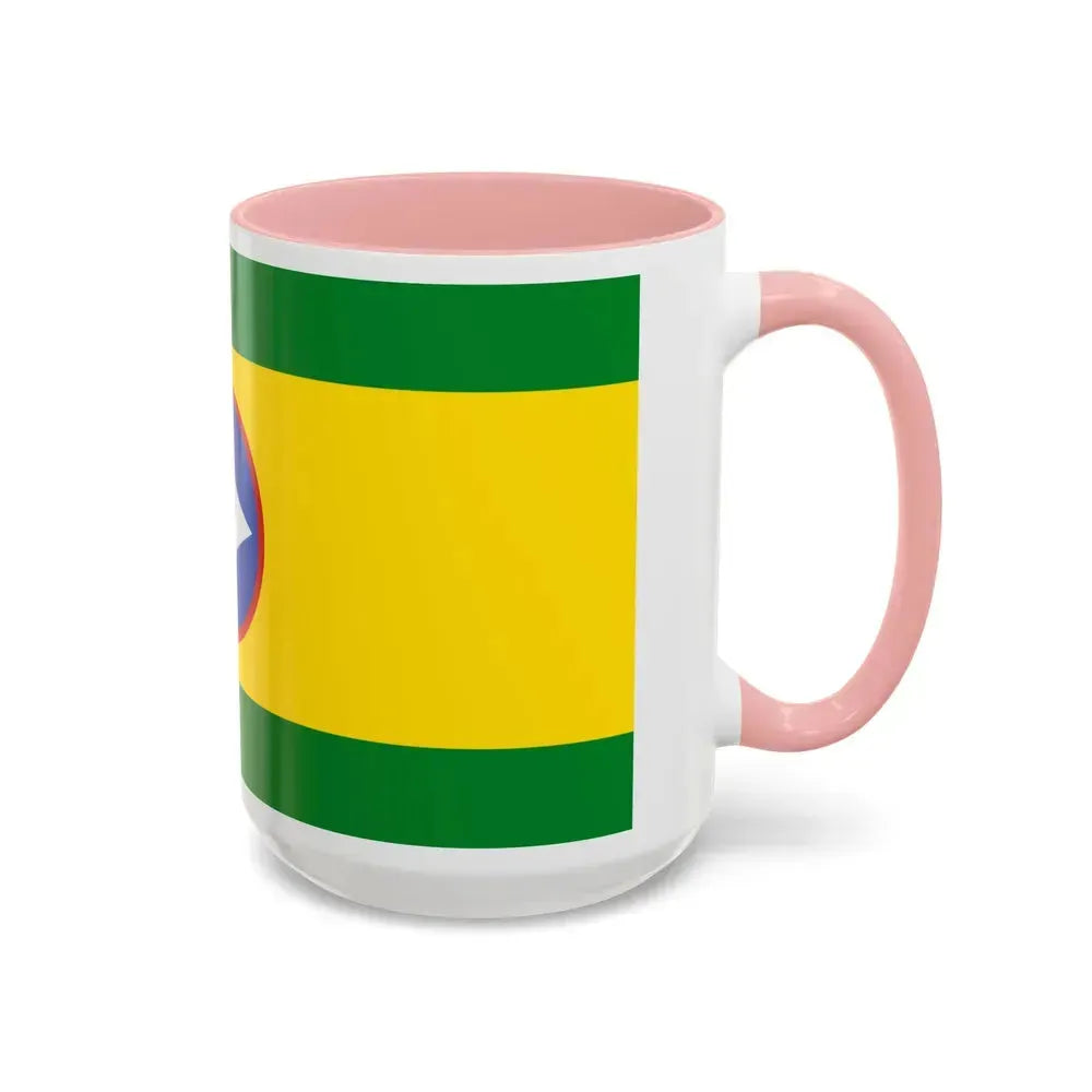 Flag of Bucaramanga Santander Colombia - Accent Coffee Mug - Go Mug Yourself