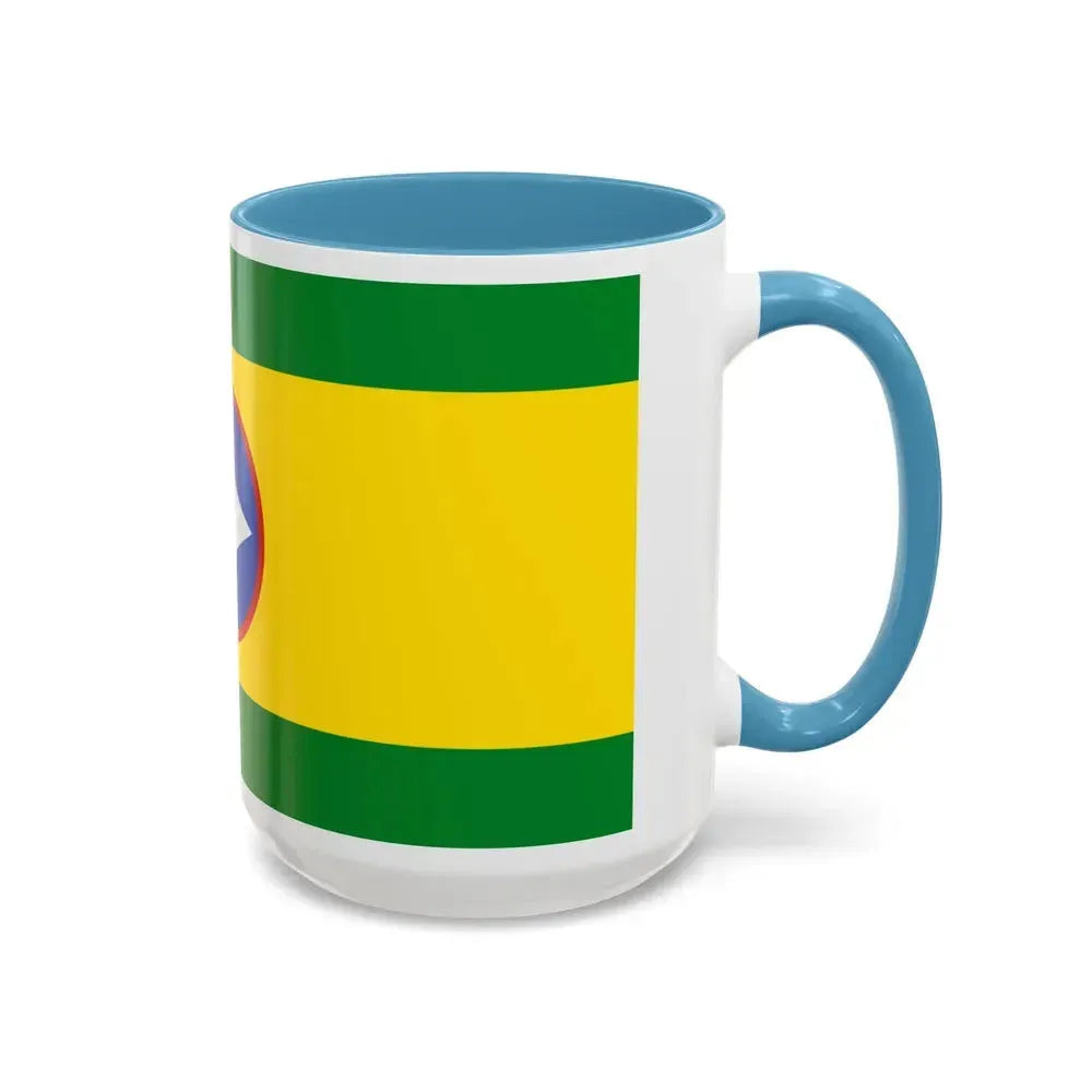 Flag of Bucaramanga Santander Colombia - Accent Coffee Mug - Go Mug Yourself