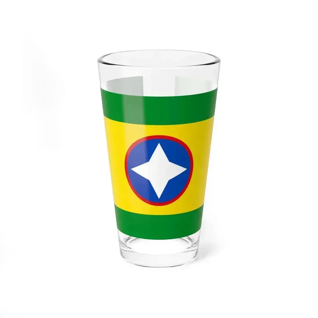 Flag of Bucaramanga Santander Colombia - Pint Glass 16oz 16oz - Go Mug Yourself