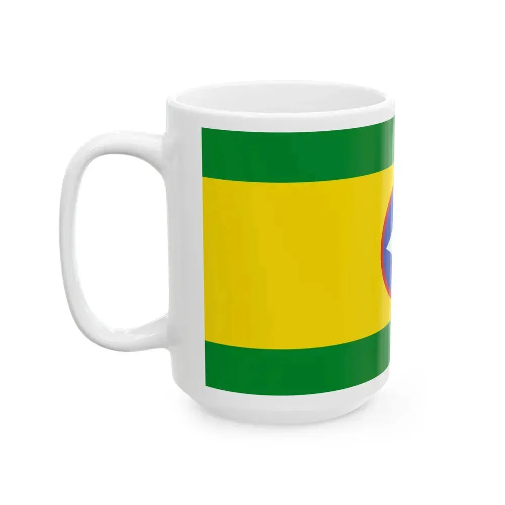 Flag of Bucaramanga Santander Colombia - White Coffee Mug - Go Mug Yourself