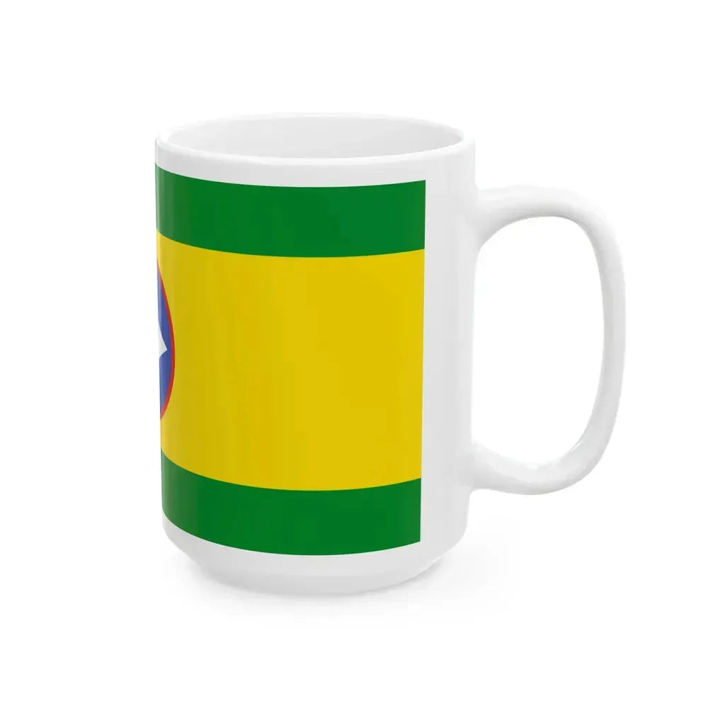 Flag of Bucaramanga Santander Colombia - White Coffee Mug - Go Mug Yourself