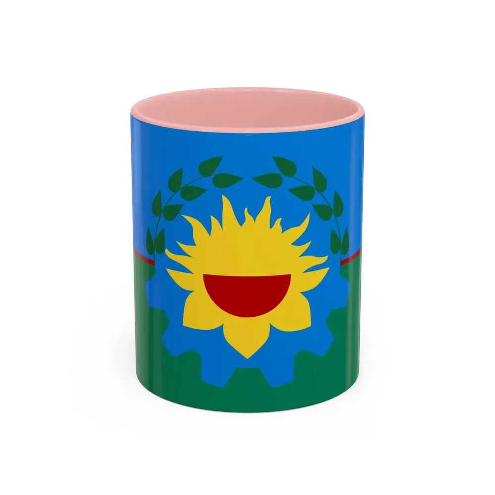 Flag of Buenos Aires Province Argentina - Accent Coffee Mug 11oz Pink - Go Mug Yourself