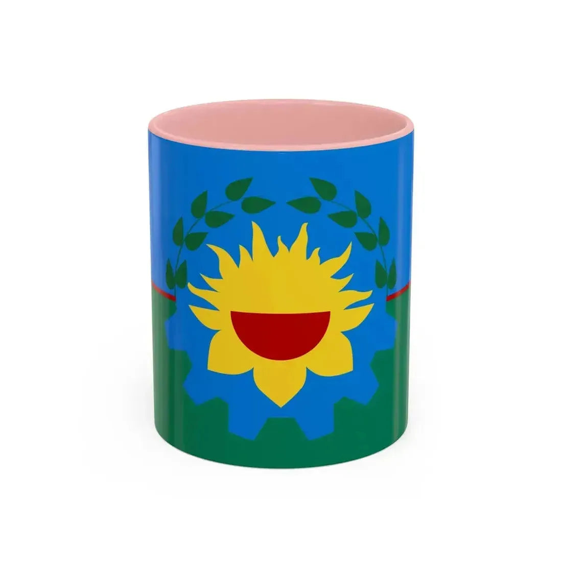 Flag of Buenos Aires Province Argentina - Accent Coffee Mug 11oz Pink - Go Mug Yourself