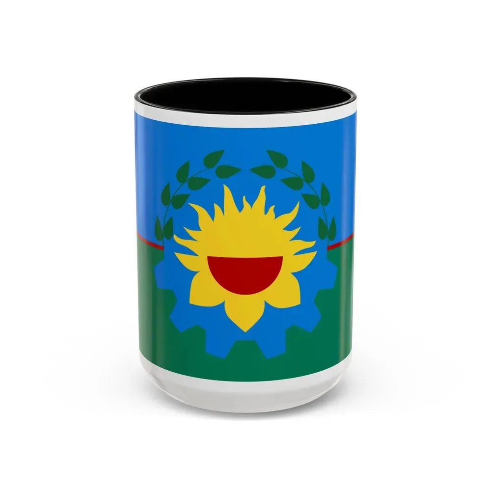 Flag of Buenos Aires Province Argentina - Accent Coffee Mug 15oz Black - Go Mug Yourself