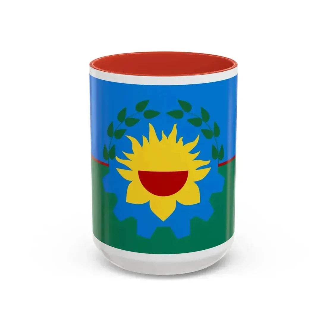 Flag of Buenos Aires Province Argentina - Accent Coffee Mug 15oz Red - Go Mug Yourself