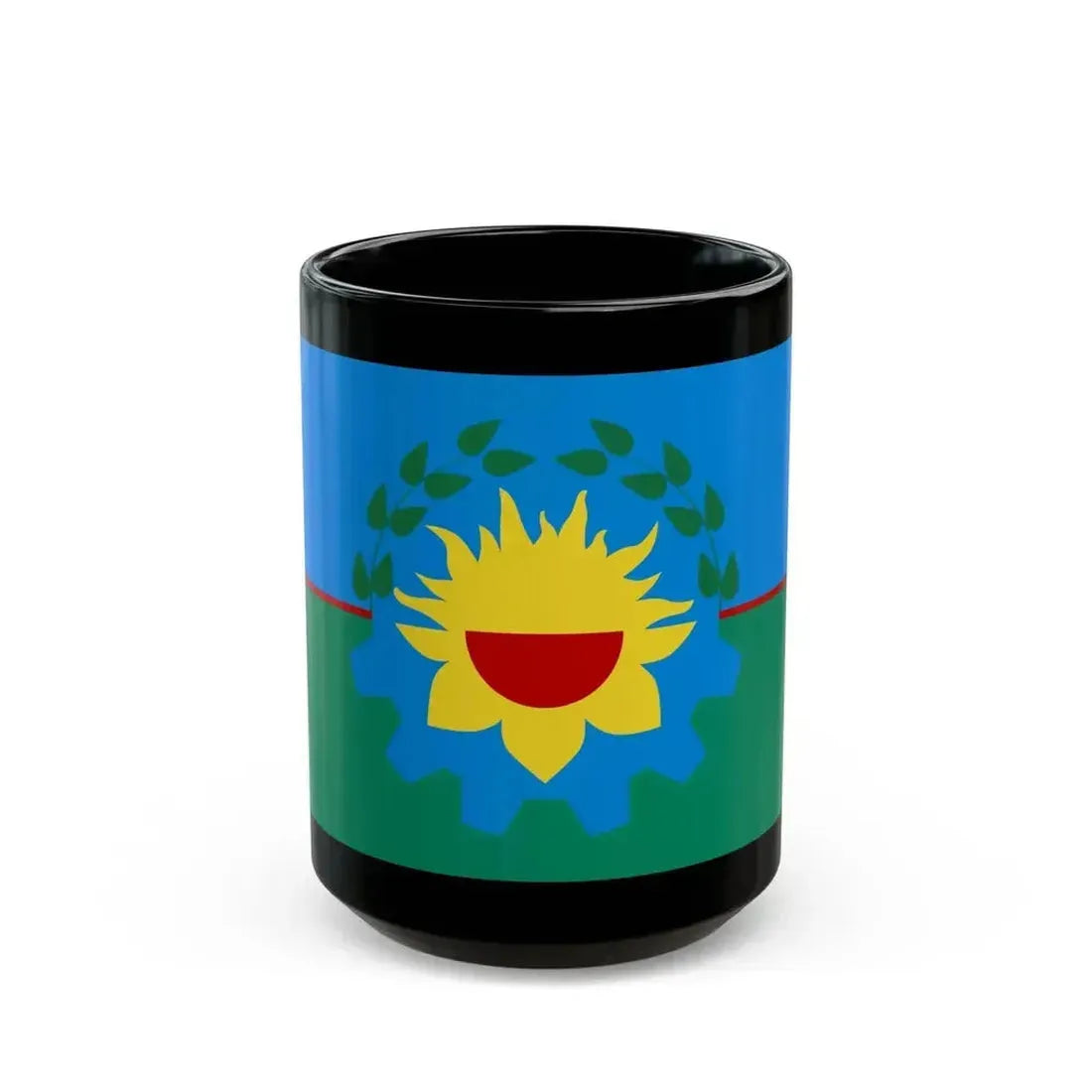 Flag of Buenos Aires Province Argentina - Black Coffee Mug 15oz - Go Mug Yourself