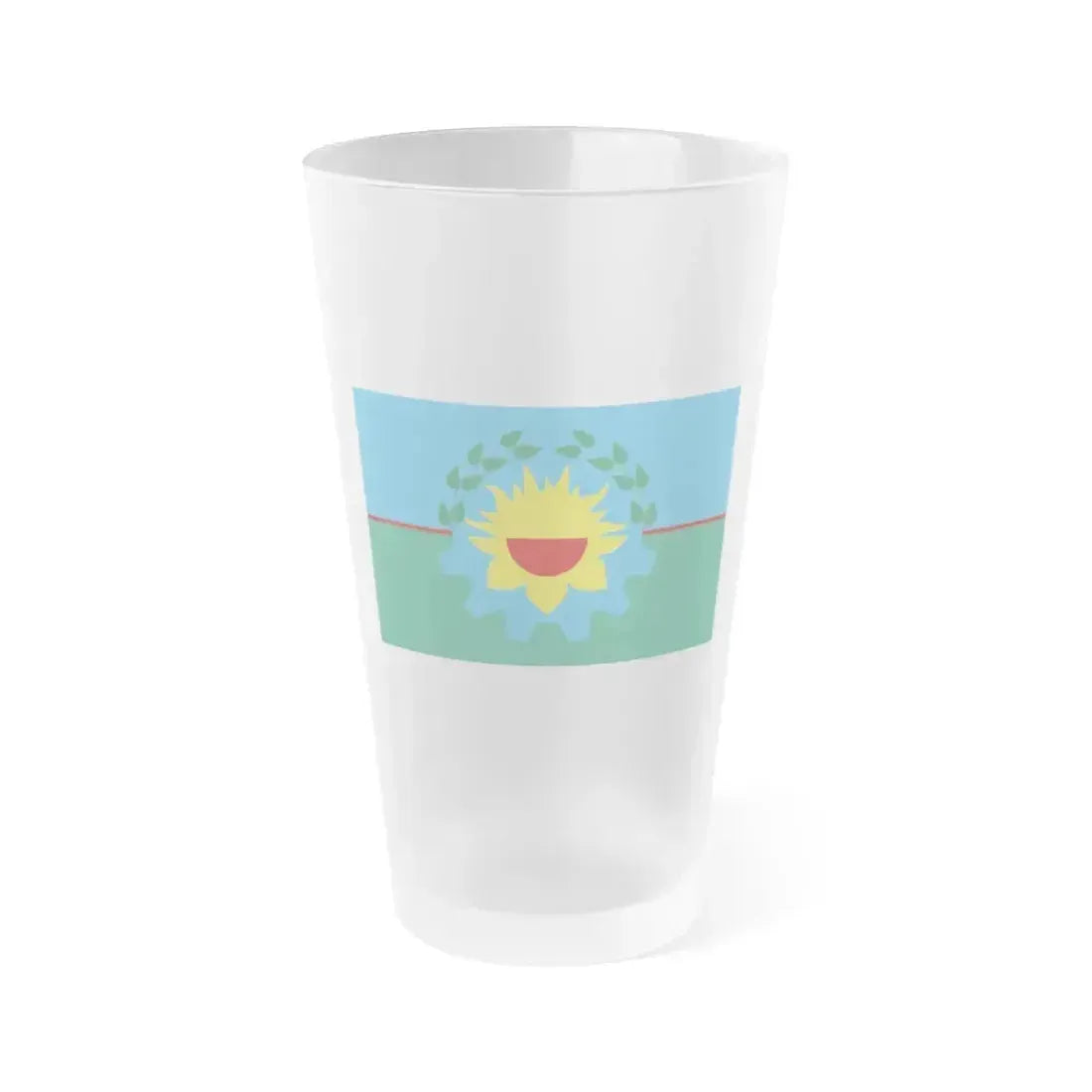 Flag of Buenos Aires Province Argentina - Frosted Pint Glass 16oz 16oz Frosted - Go Mug Yourself