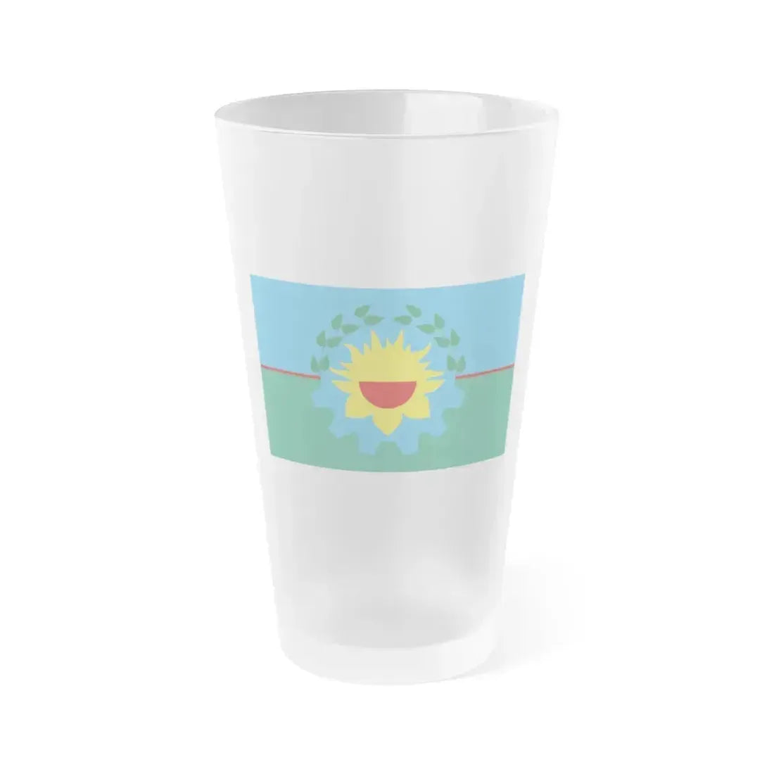 Flag of Buenos Aires Province Argentina - Frosted Pint Glass 16oz 16oz Frosted - Go Mug Yourself