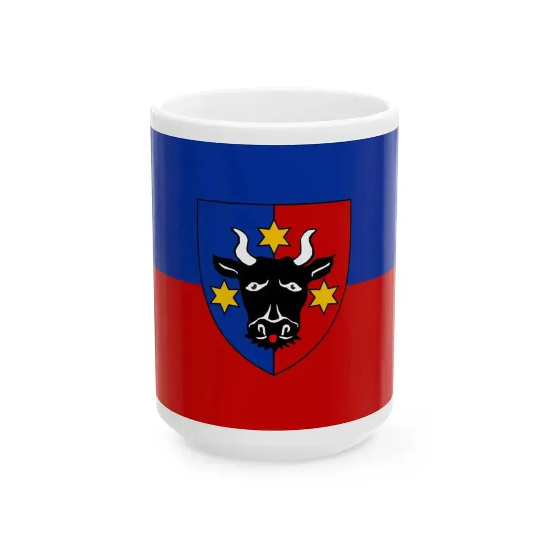 Flag of Bukovina Germans (Oman) White Coffee Mug 15oz - Go Mug Yourself