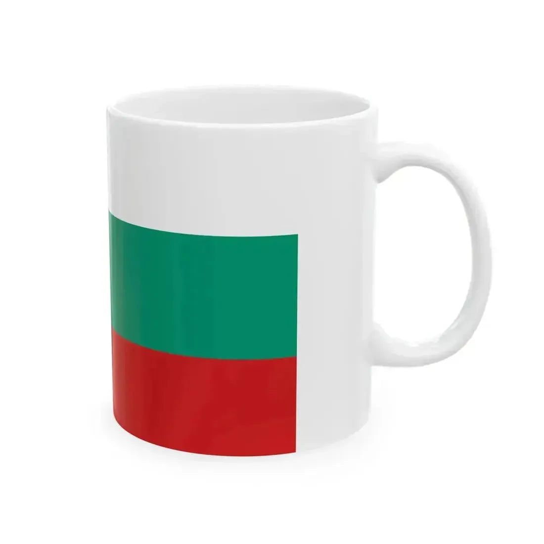 Flag of Bulgaria 1879-1947 (Bulgaria) White Coffee Mug - Go Mug Yourself