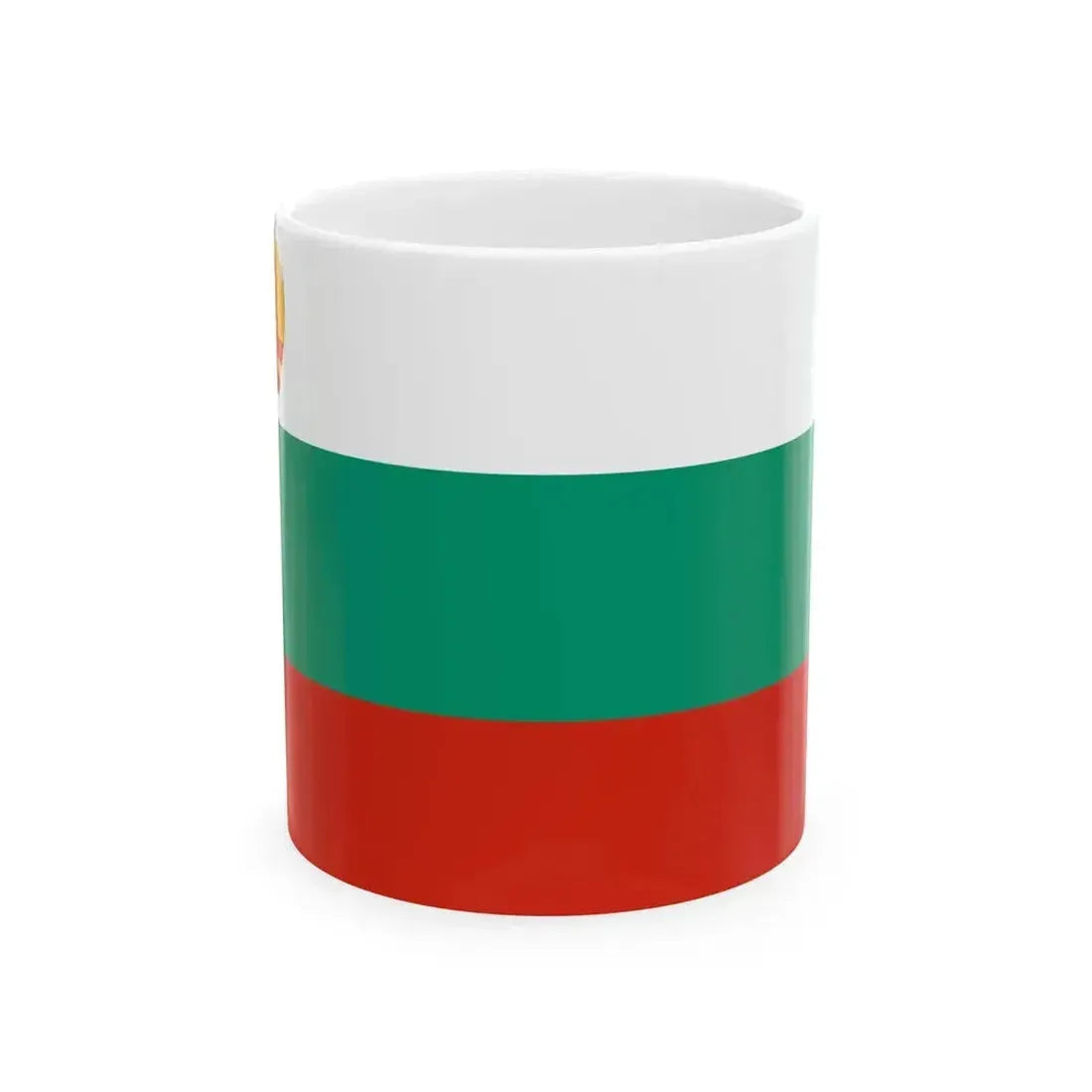 Flag of Bulgaria 1946-1948 3-2 (Bulgaria) White Coffee Mug 11oz - Go Mug Yourself