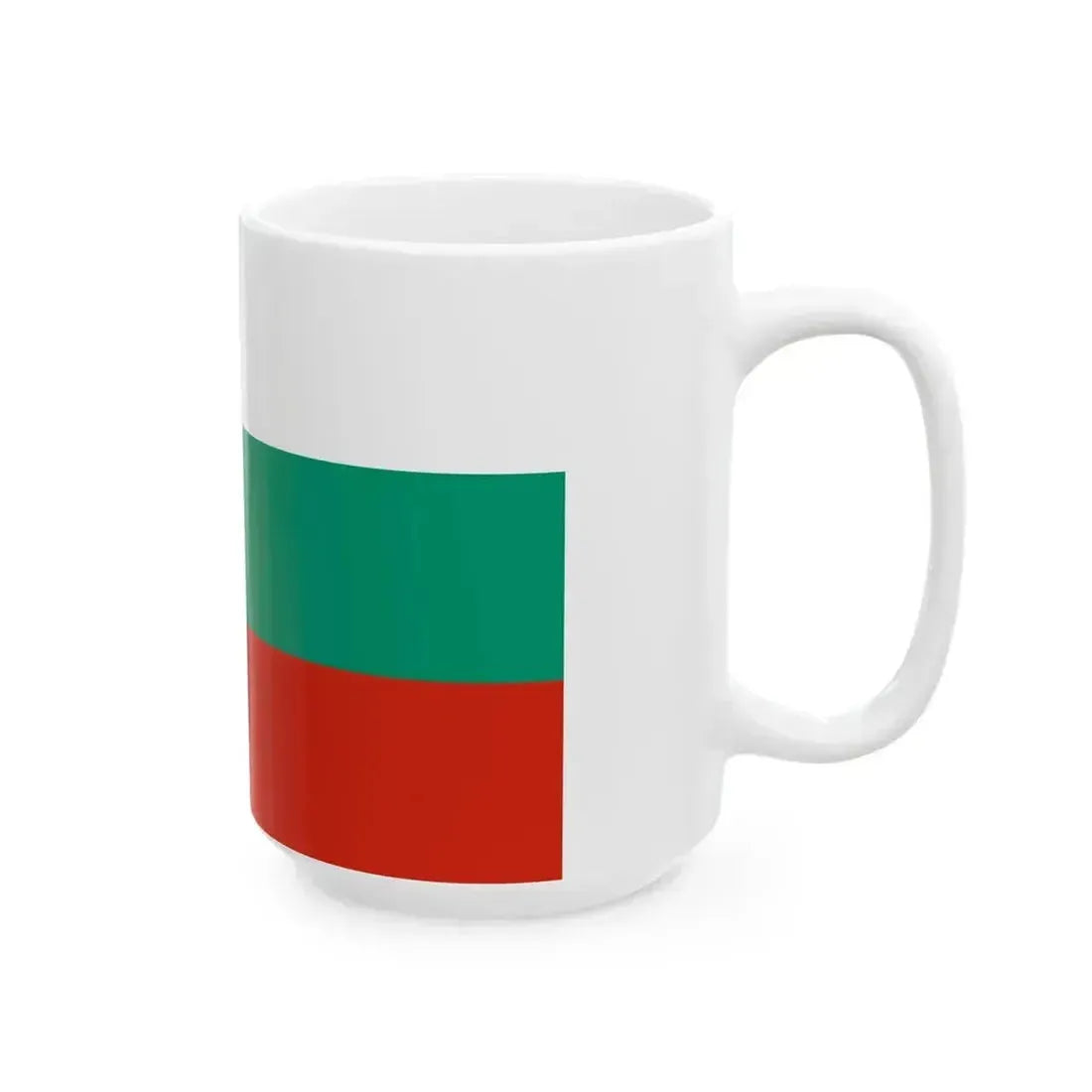 Flag of Bulgaria 1971-1990 3-2 (Bulgaria) White Coffee Mug - Go Mug Yourself