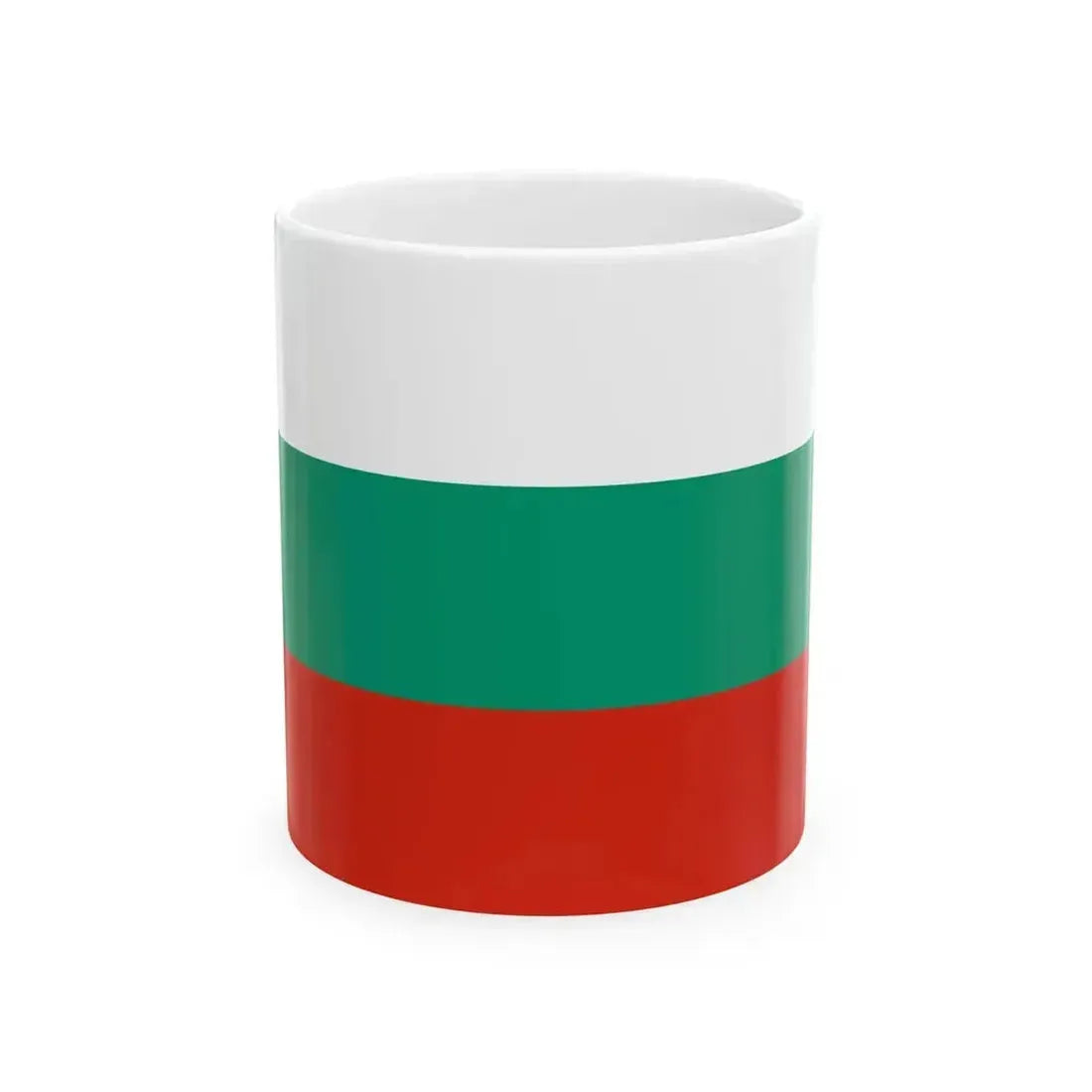 Flag of Bulgaria 3-2 (Bulgaria) White Coffee Mug 11oz - Go Mug Yourself