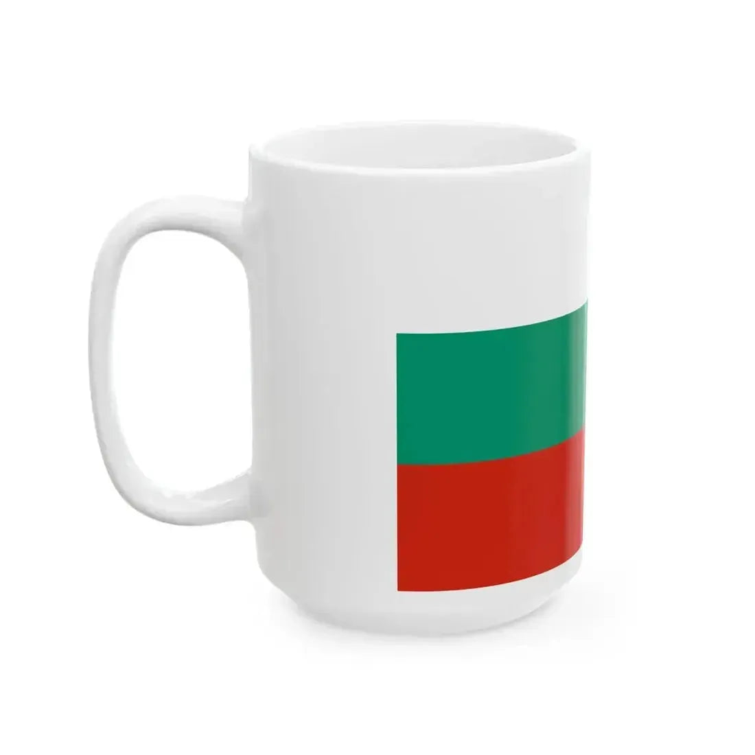 Flag of Bulgaria 3-2 (Bulgaria) White Coffee Mug - Go Mug Yourself