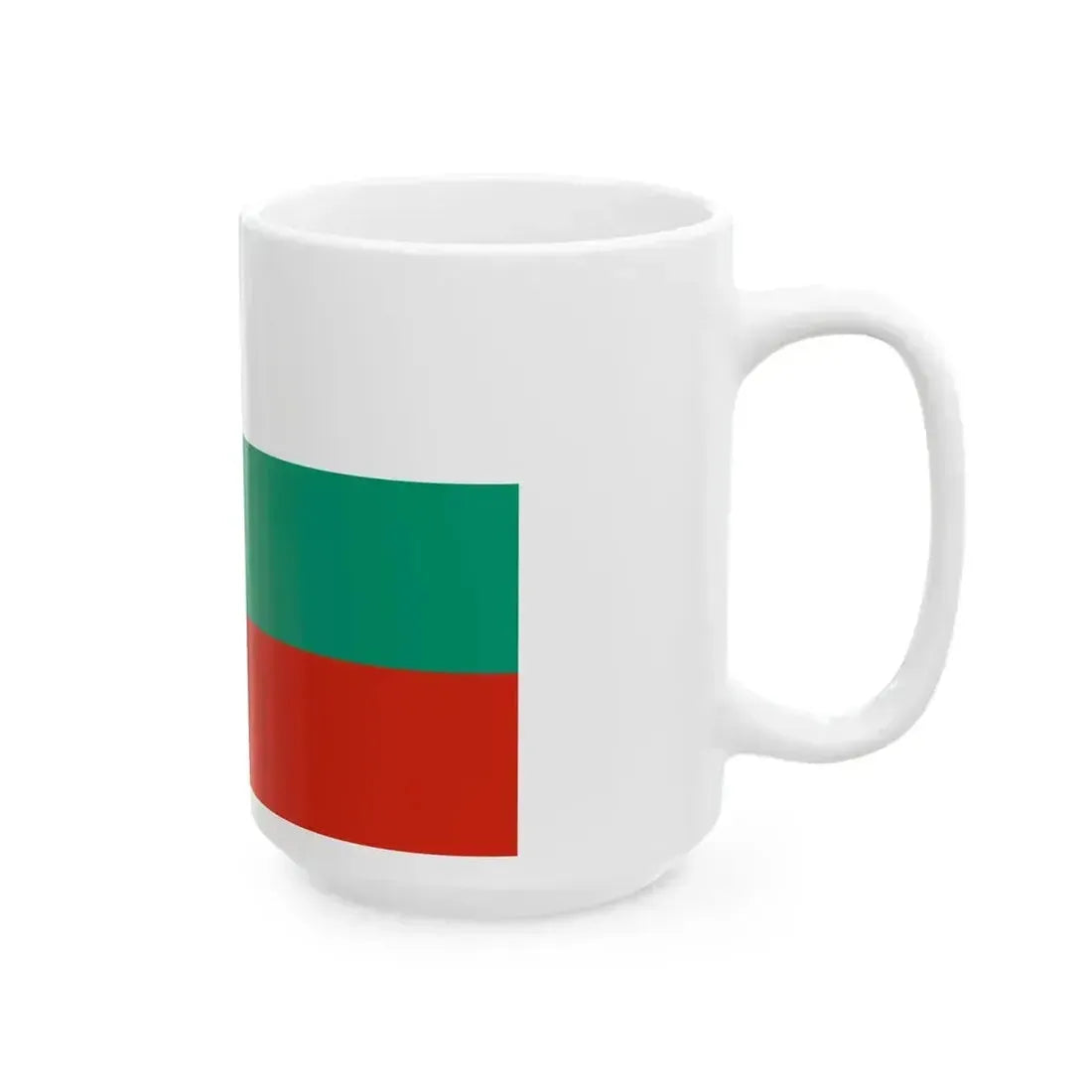 Flag of Bulgaria 3-2 (Bulgaria) White Coffee Mug - Go Mug Yourself