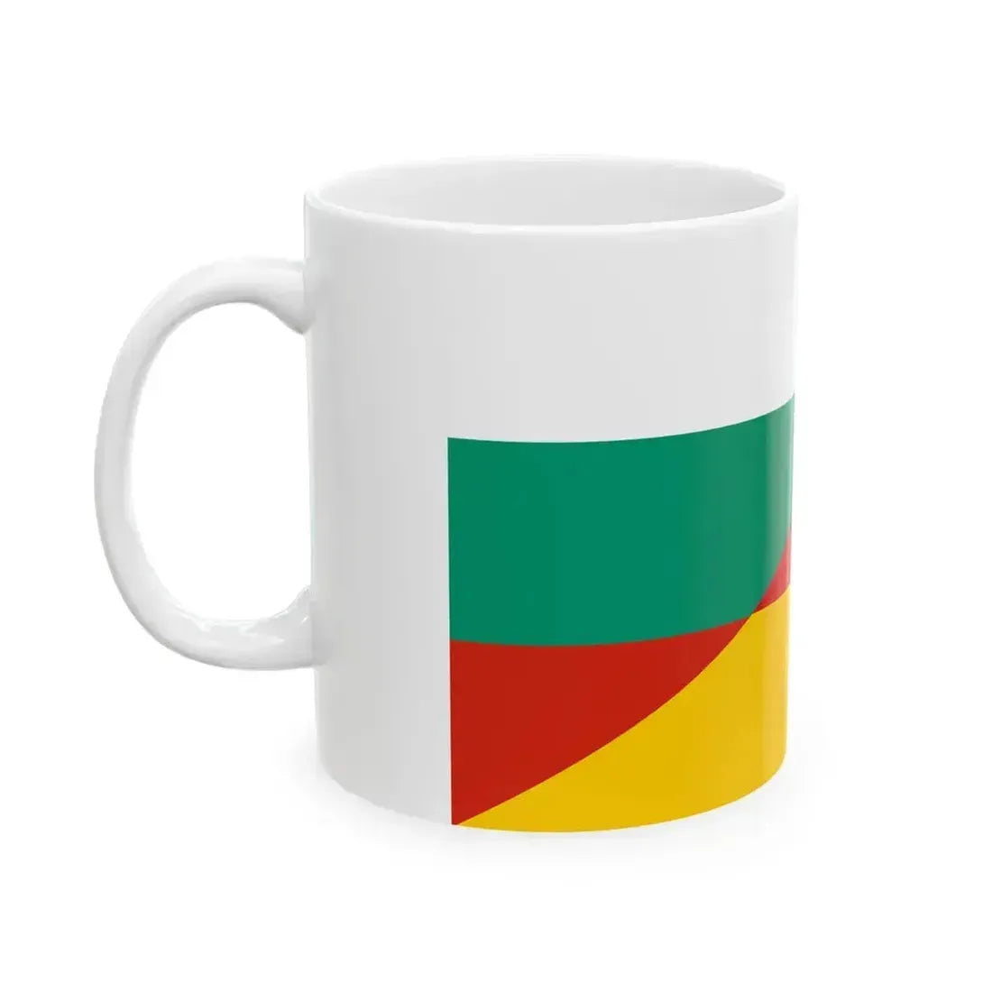 Flag of Bulgaria and Germany (Bulgaria) White Coffee Mug - Go Mug Yourself