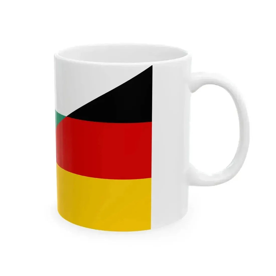 Flag of Bulgaria and Germany (Bulgaria) White Coffee Mug - Go Mug Yourself