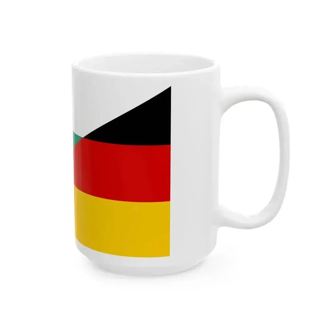 Flag of Bulgaria and Germany (Bulgaria) White Coffee Mug - Go Mug Yourself