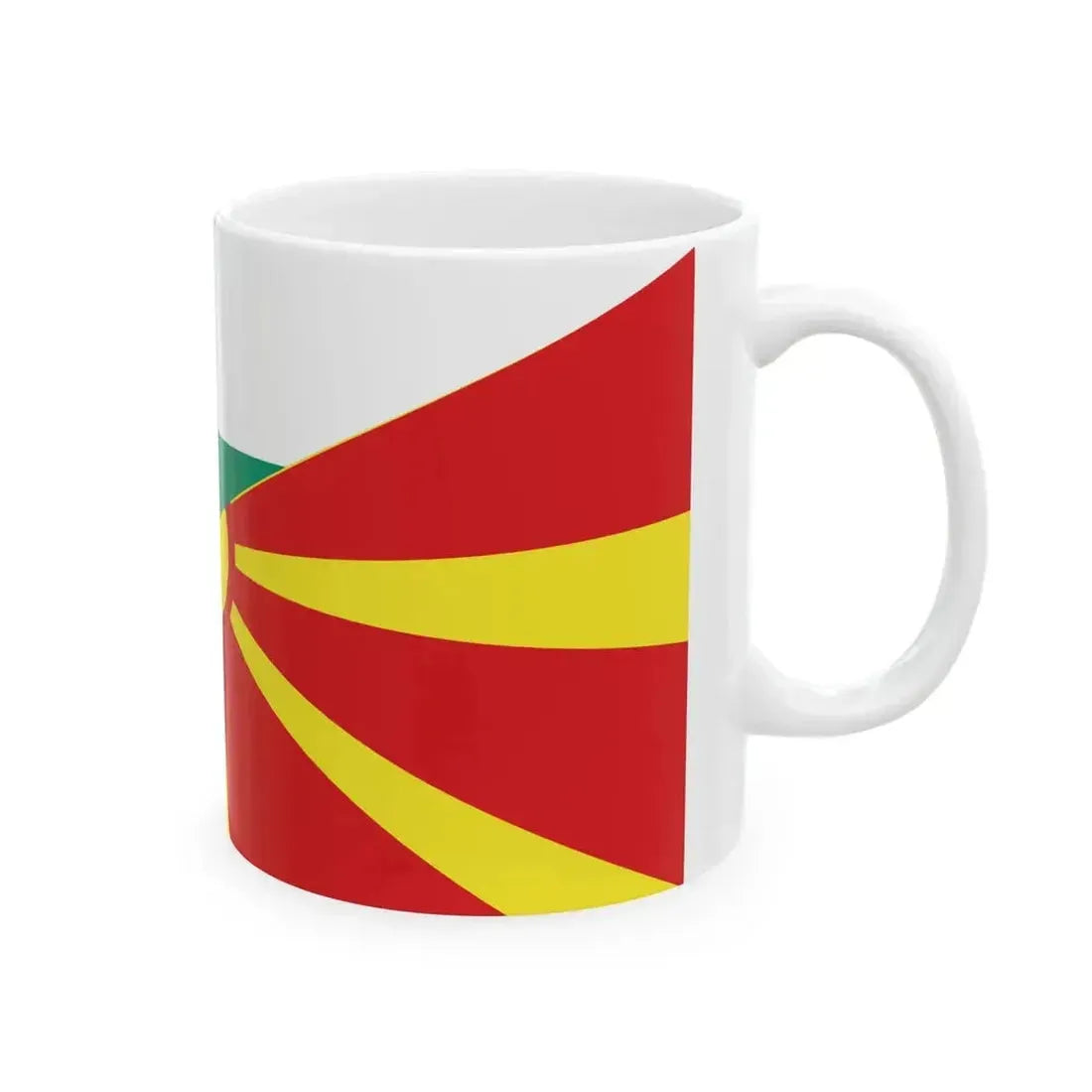 Flag of Bulgaria and North Macedonia (Bulgaria) White Coffee Mug - Go Mug Yourself