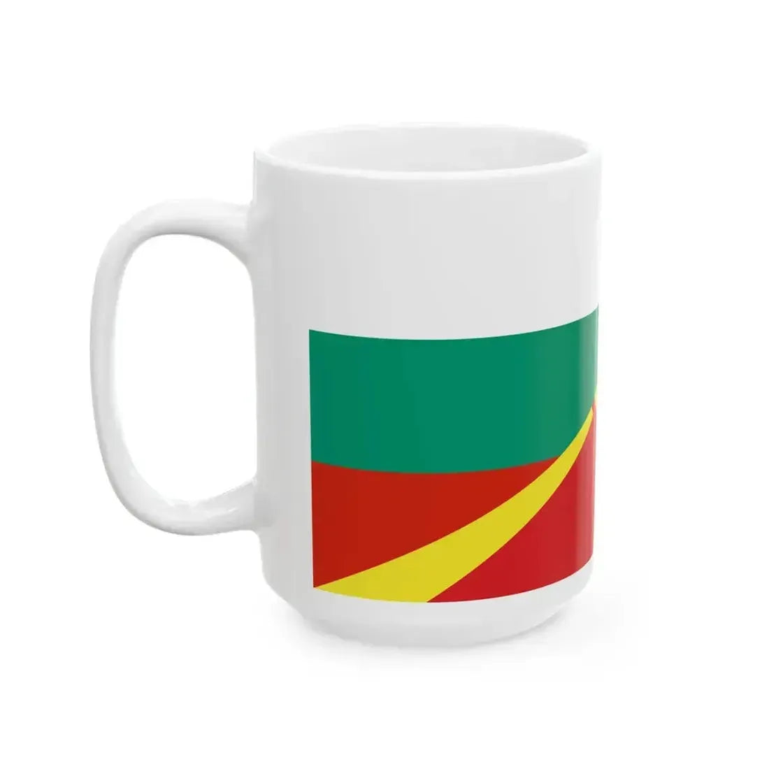 Flag of Bulgaria and North Macedonia (Bulgaria) White Coffee Mug - Go Mug Yourself