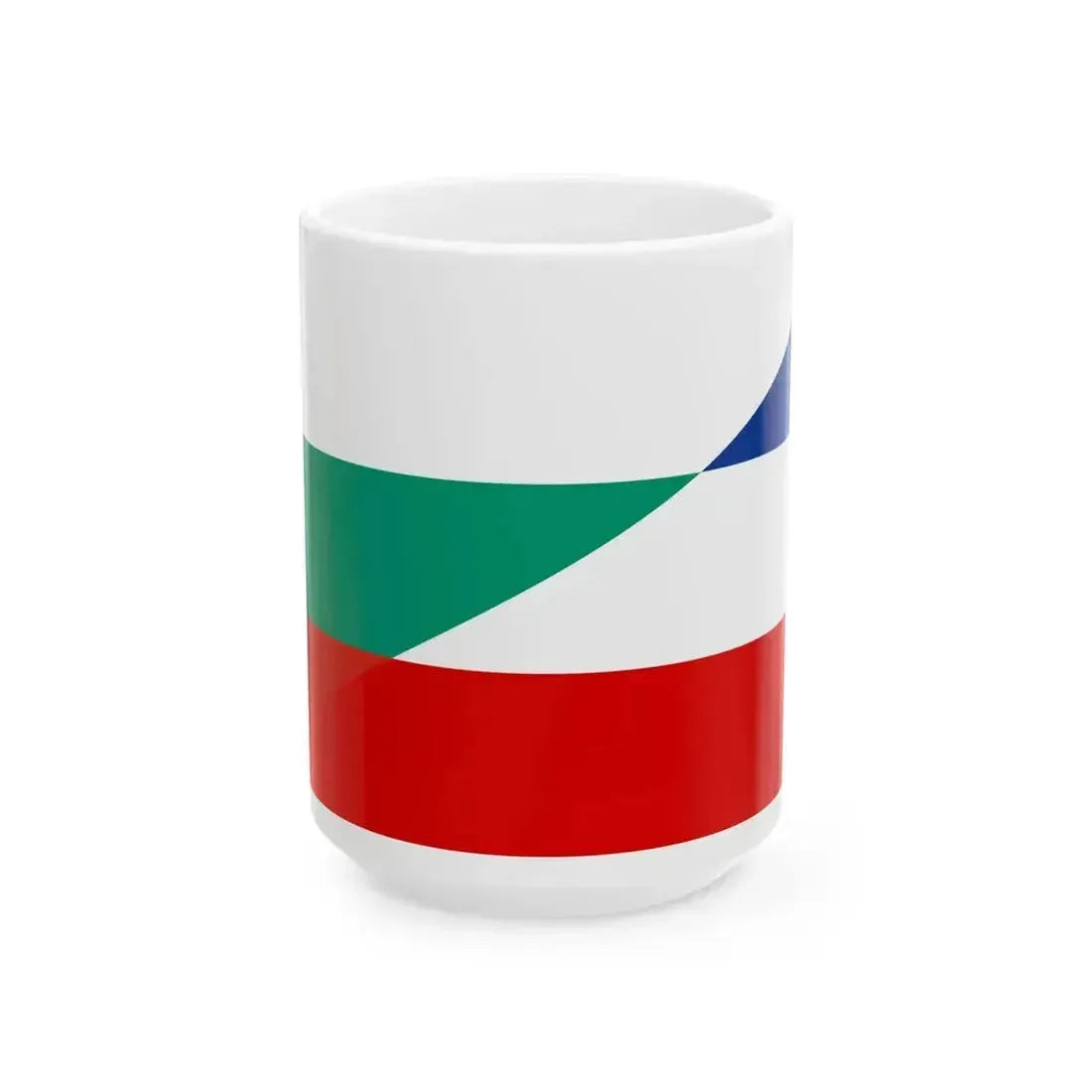 Flag of Bulgaria and Yugoslavia (Bulgaria) White Coffee Mug 15oz - Go Mug Yourself