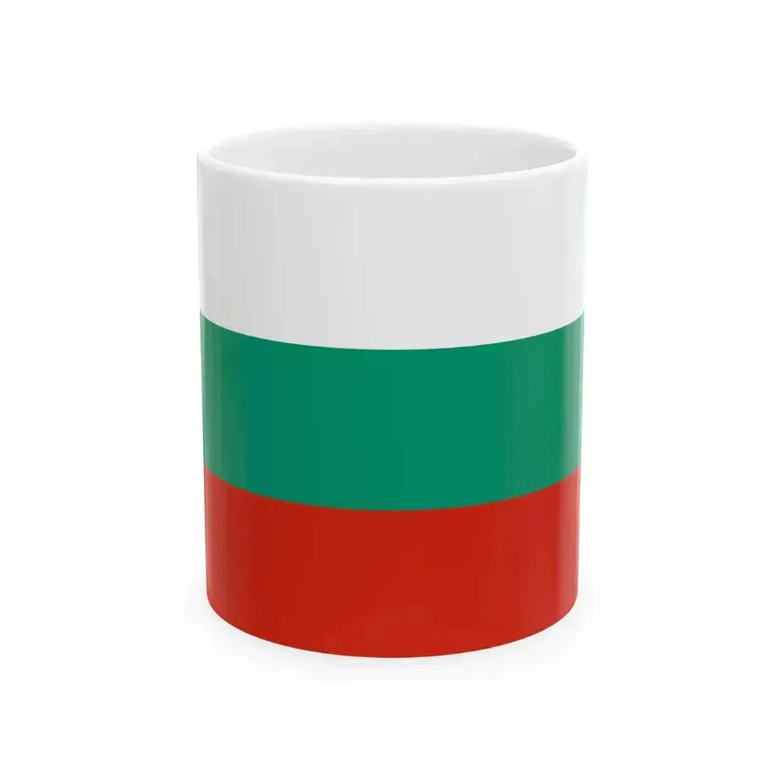 Flag of Bulgaria (Bulgaria) White Coffee Mug 11oz - Go Mug Yourself