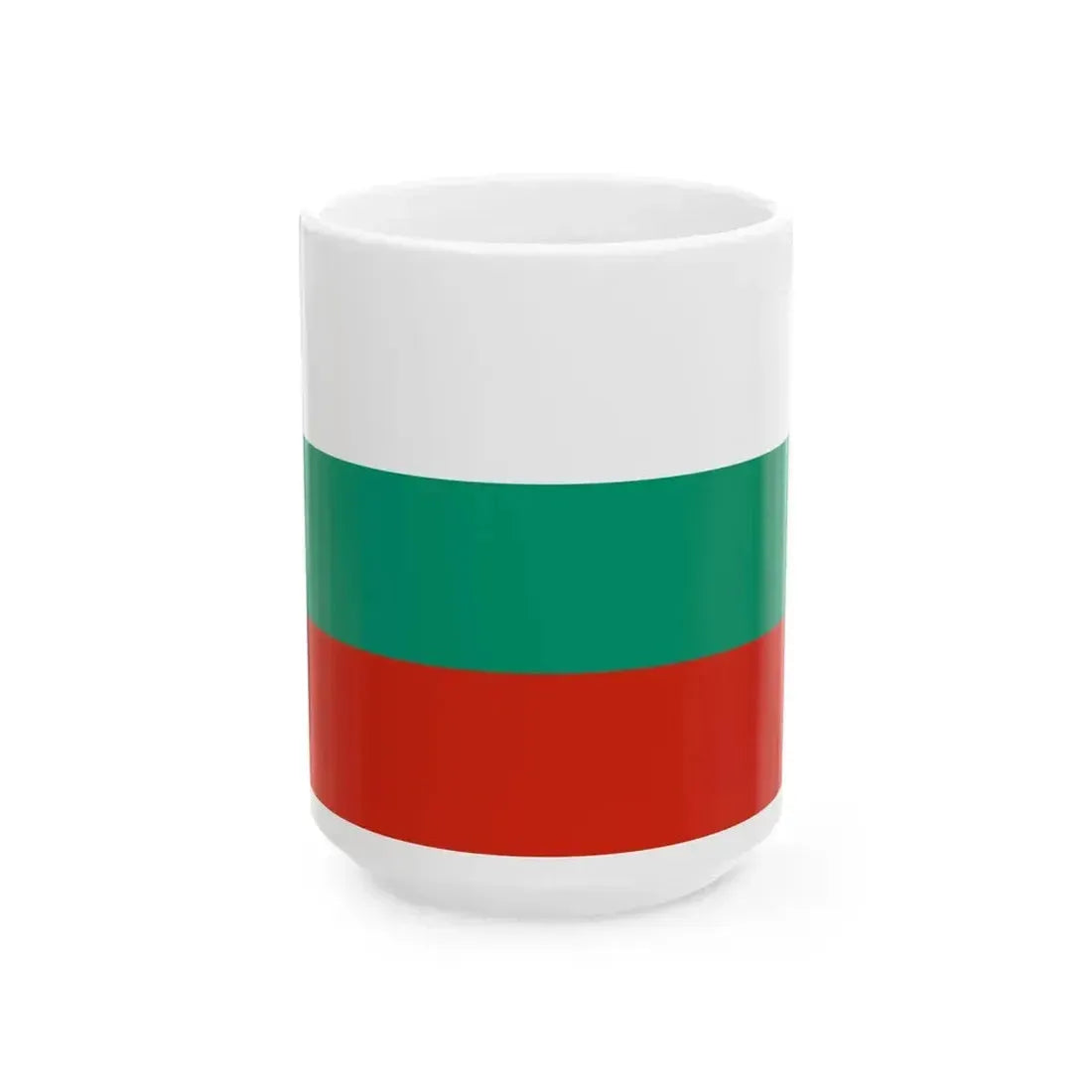 Flag of Bulgaria (Bulgaria) White Coffee Mug 15oz - Go Mug Yourself