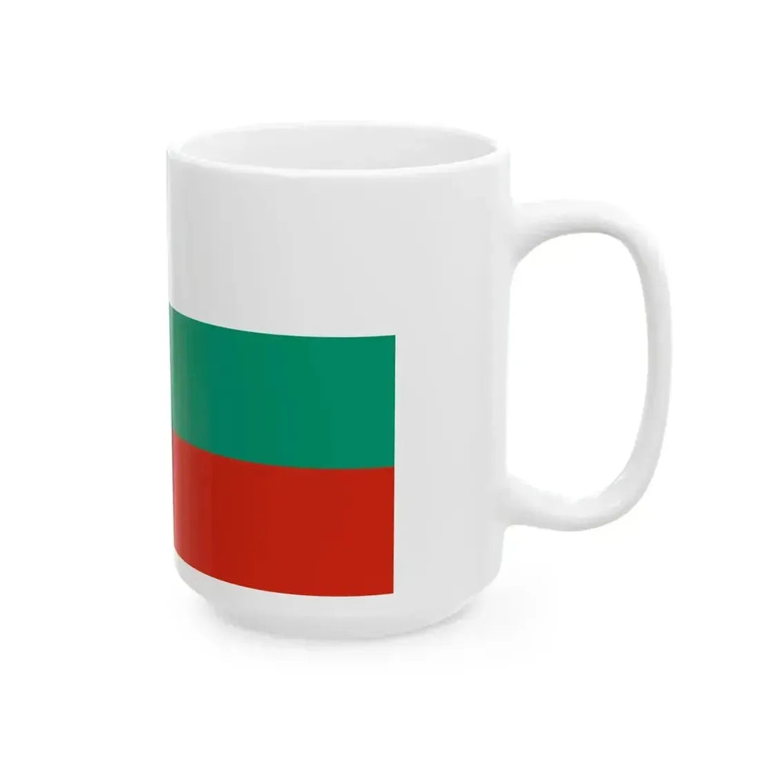 Flag of Bulgaria (Bulgaria) White Coffee Mug - Go Mug Yourself