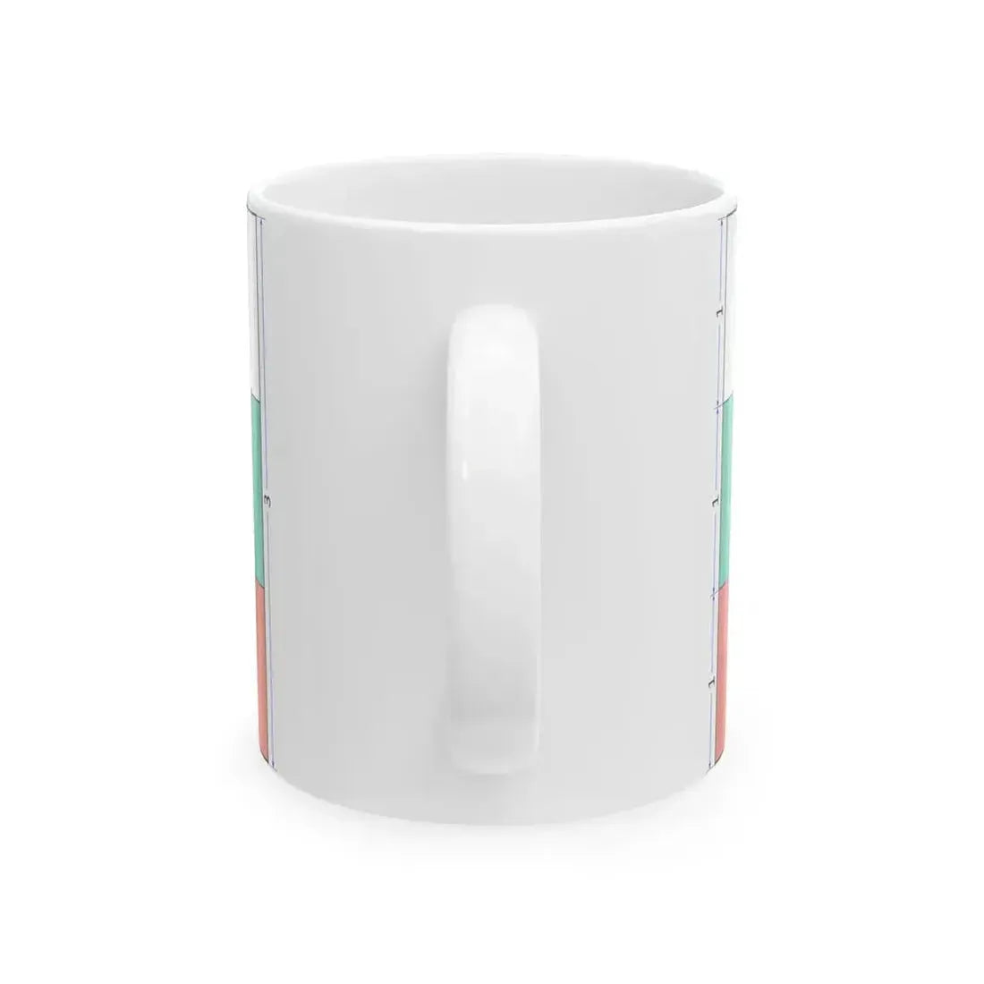 Flag of Bulgaria construction sheet (Bulgaria) White Coffee Mug - Go Mug Yourself