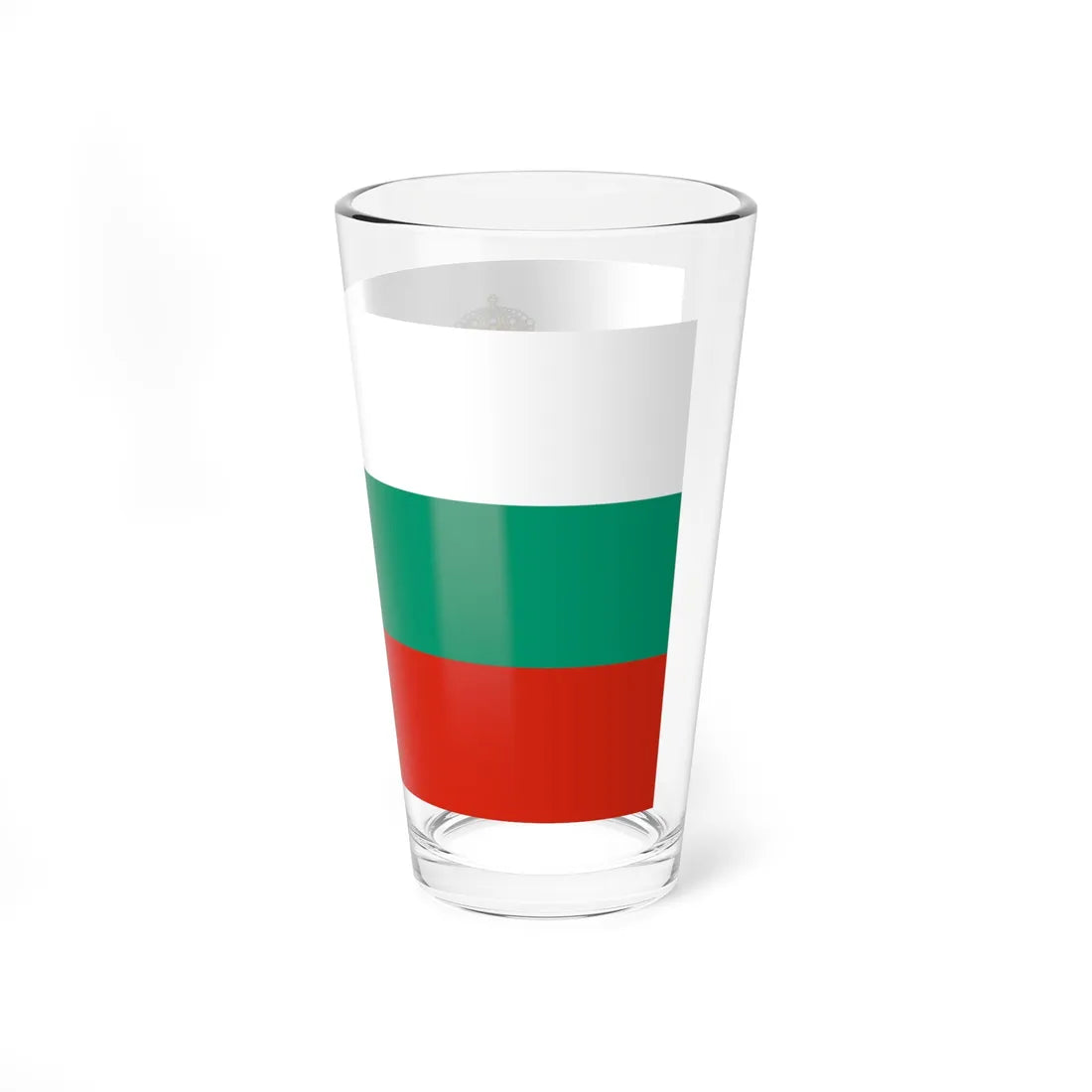 Flag of Bulgaria with coat of arms 2 (Bulgaria) Pint Glass 16oz - Go Mug Yourself