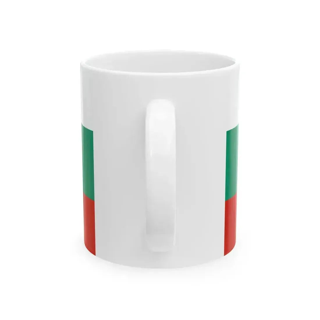 Flag of Bulgaria with coat of arms (Bulgaria) White Coffee Mug - Go Mug Yourself