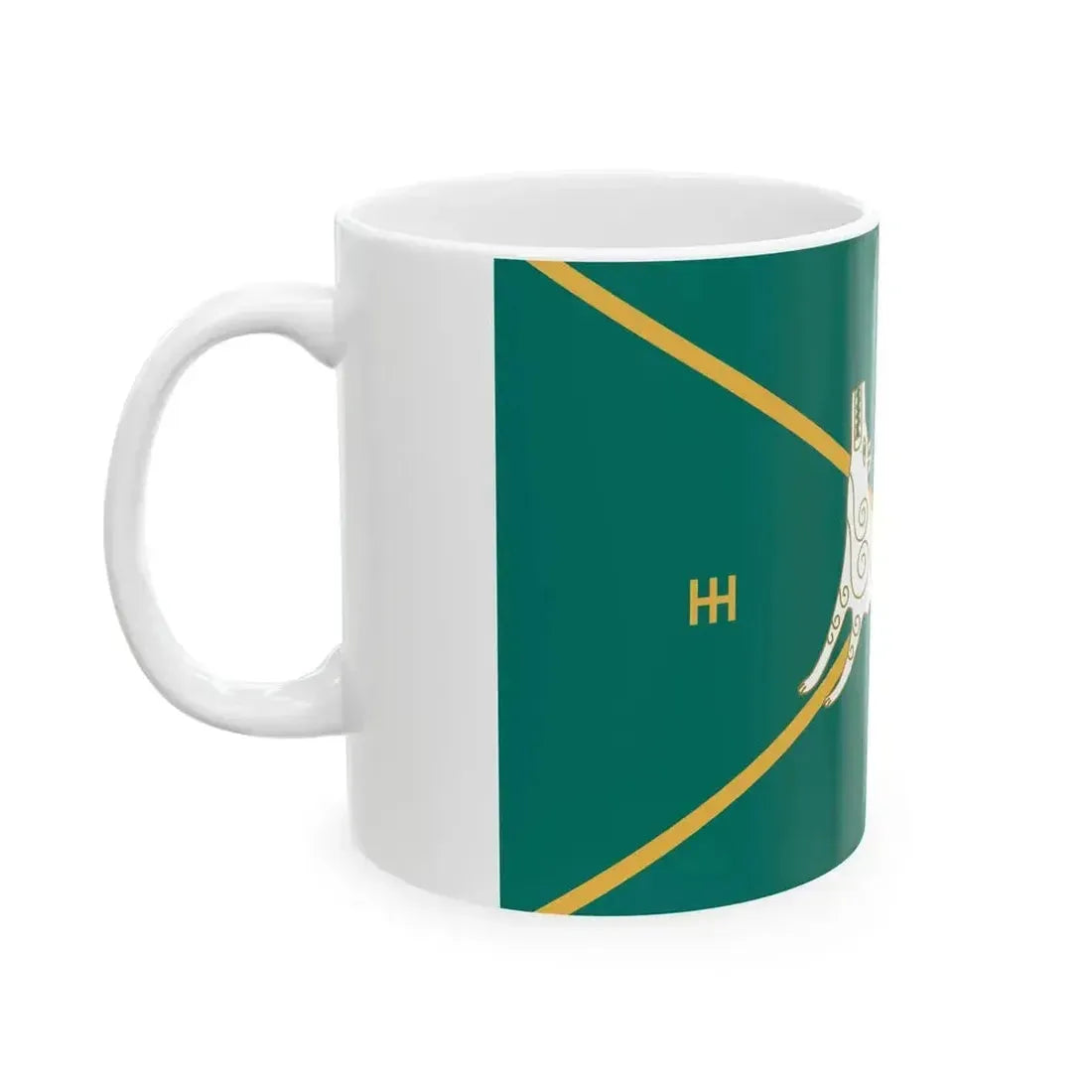 Flag of Buraevsky rayon (Russia) White Coffee Mug - Go Mug Yourself