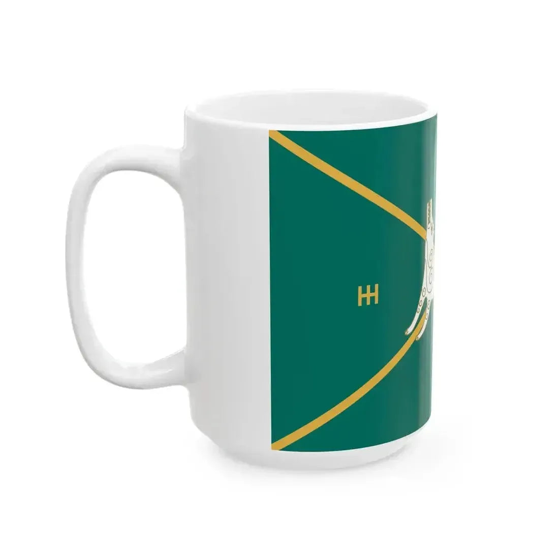 Flag of Buraevsky rayon (Russia) White Coffee Mug - Go Mug Yourself