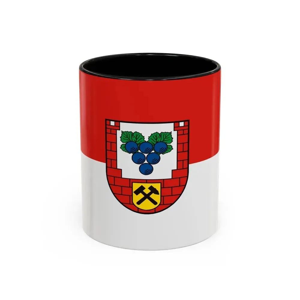 Flag of Burgenlandkreis Germany - Accent Coffee Mug 11oz Black - Go Mug Yourself