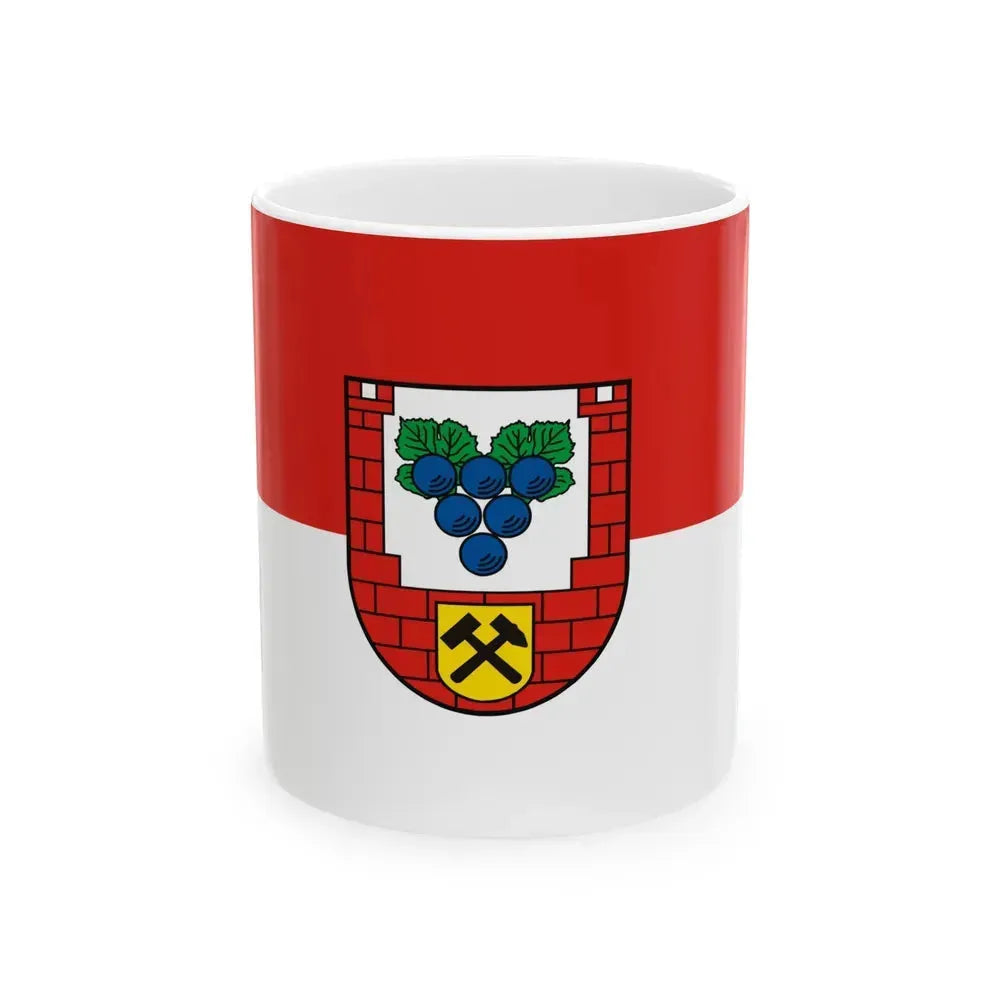 Flag of Burgenlandkreis Germany - White Coffee Mug 11oz - Go Mug Yourself