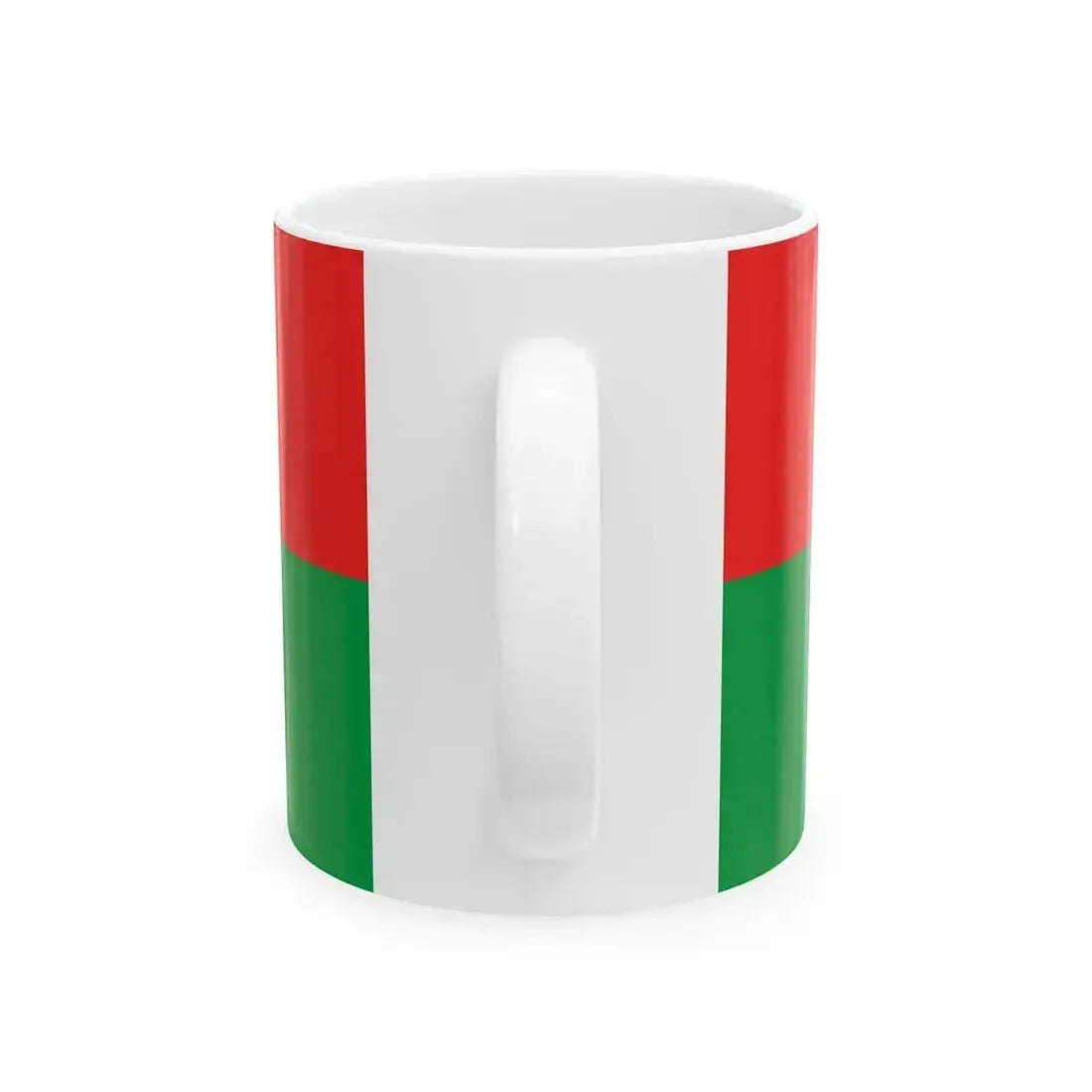 Flag of Burkina Faso 2-1 (Burkina Faso) White Coffee Mug - Go Mug Yourself