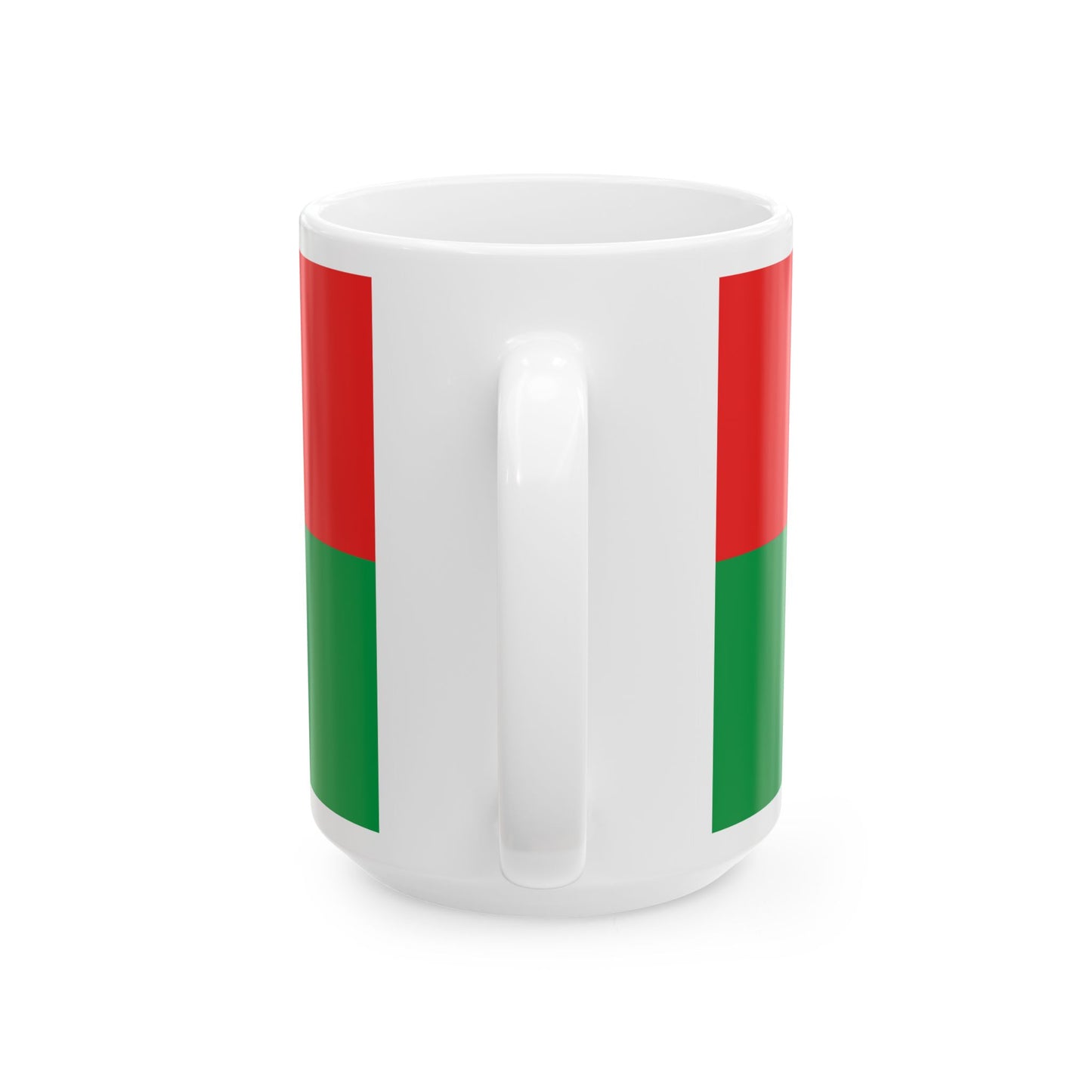 Flag of Burkina Faso 2-1 (Burkina Faso) White Coffee Mug-Go Mug Yourself