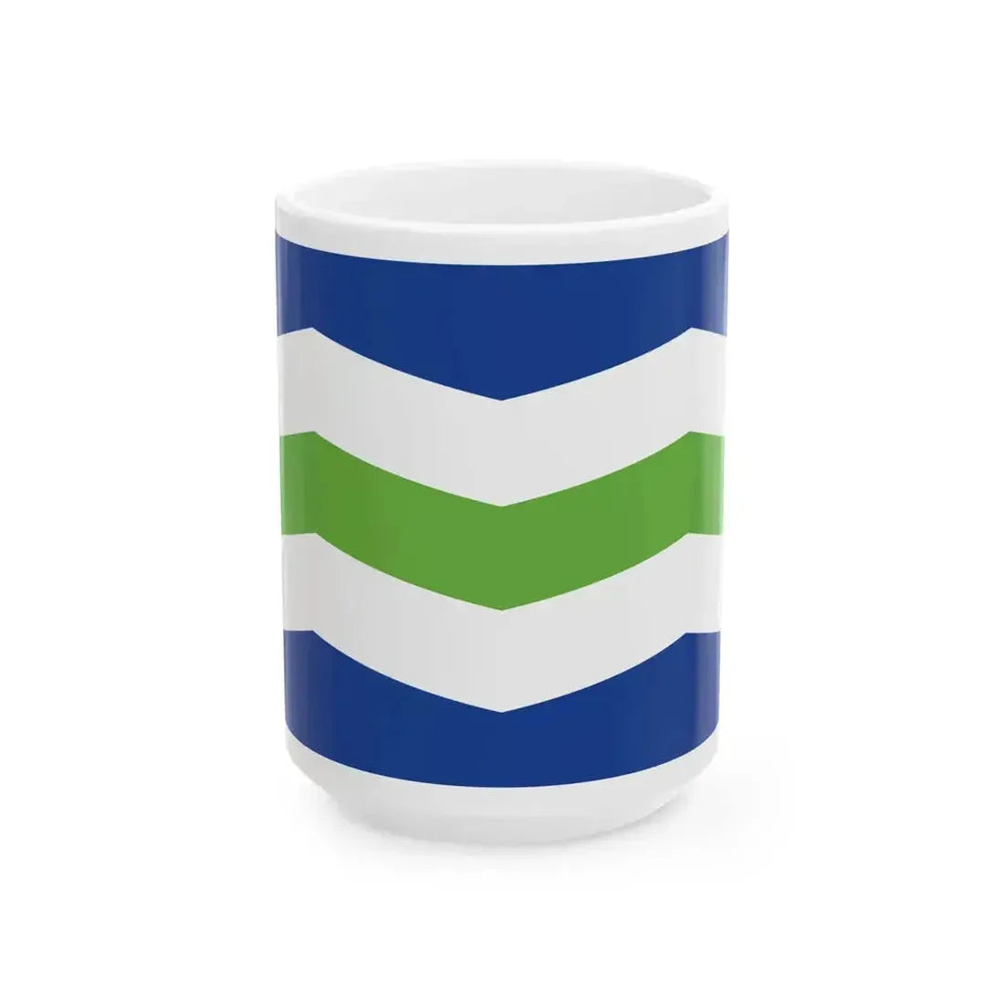 Flag of Burlington Vermont (United States) White Coffee Mug 15oz - Go Mug Yourself
